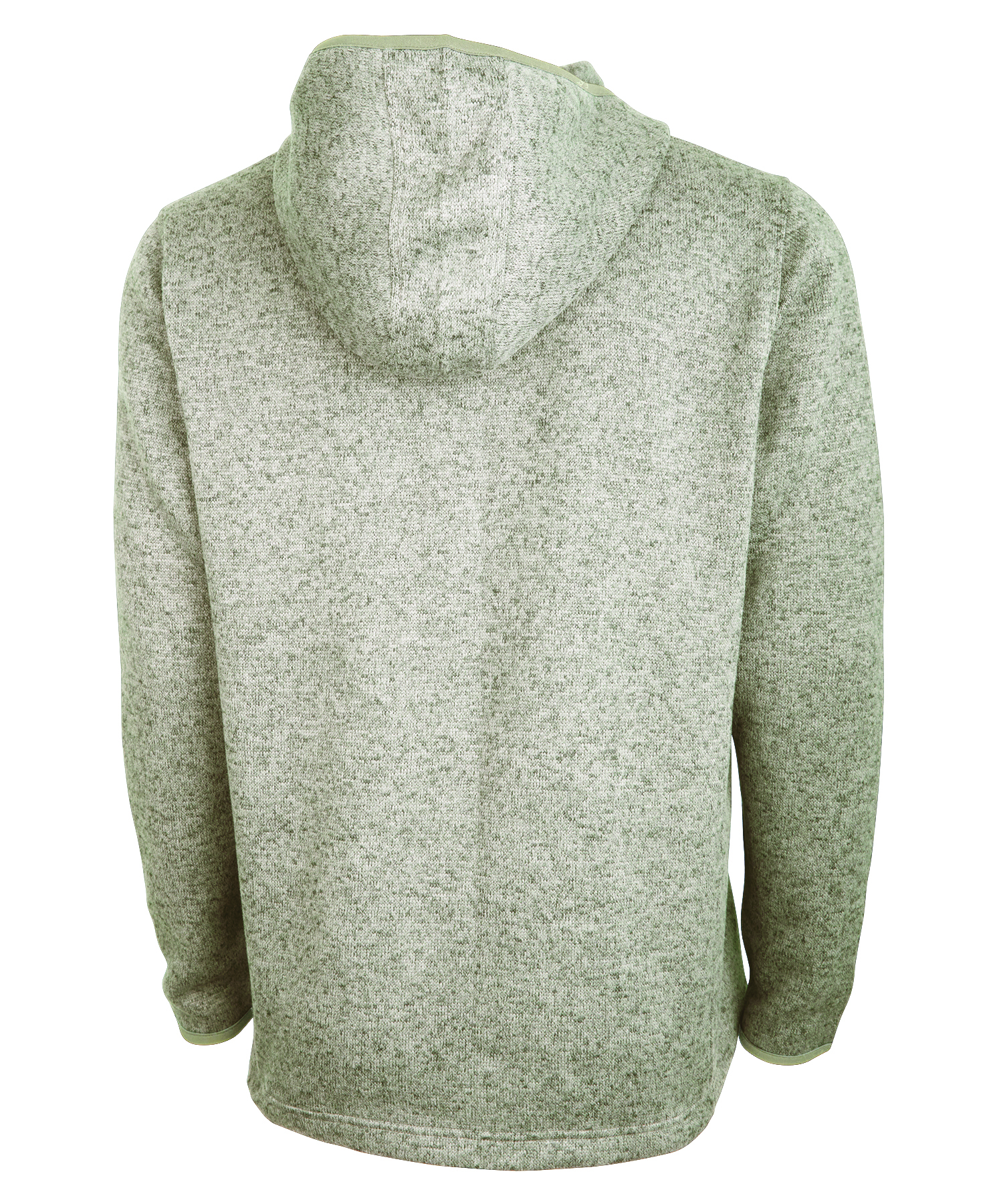 Men's Heathered Fleece Quarter Zip Hoodie