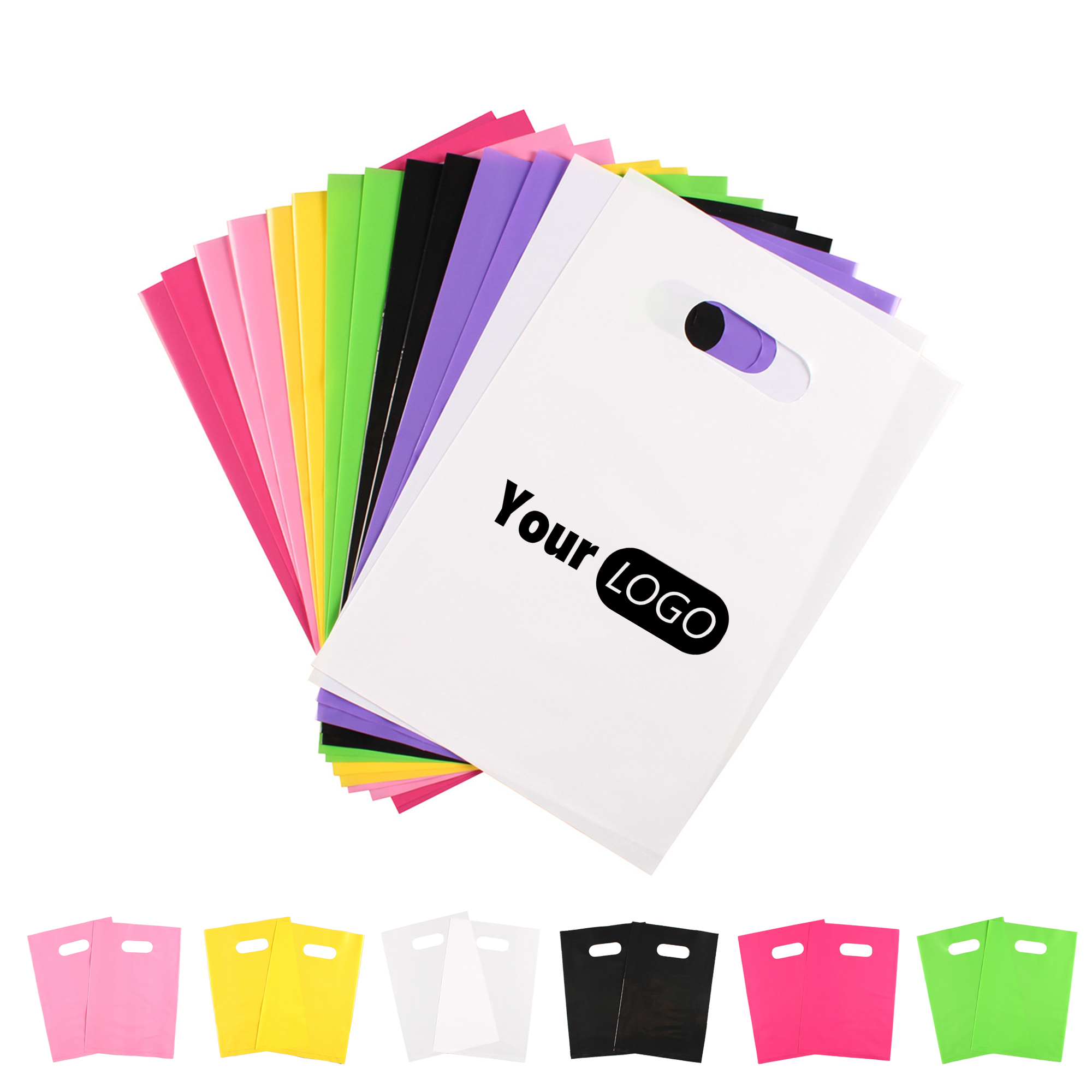 Die-Cut Handle Plastic Shopping Bags 1