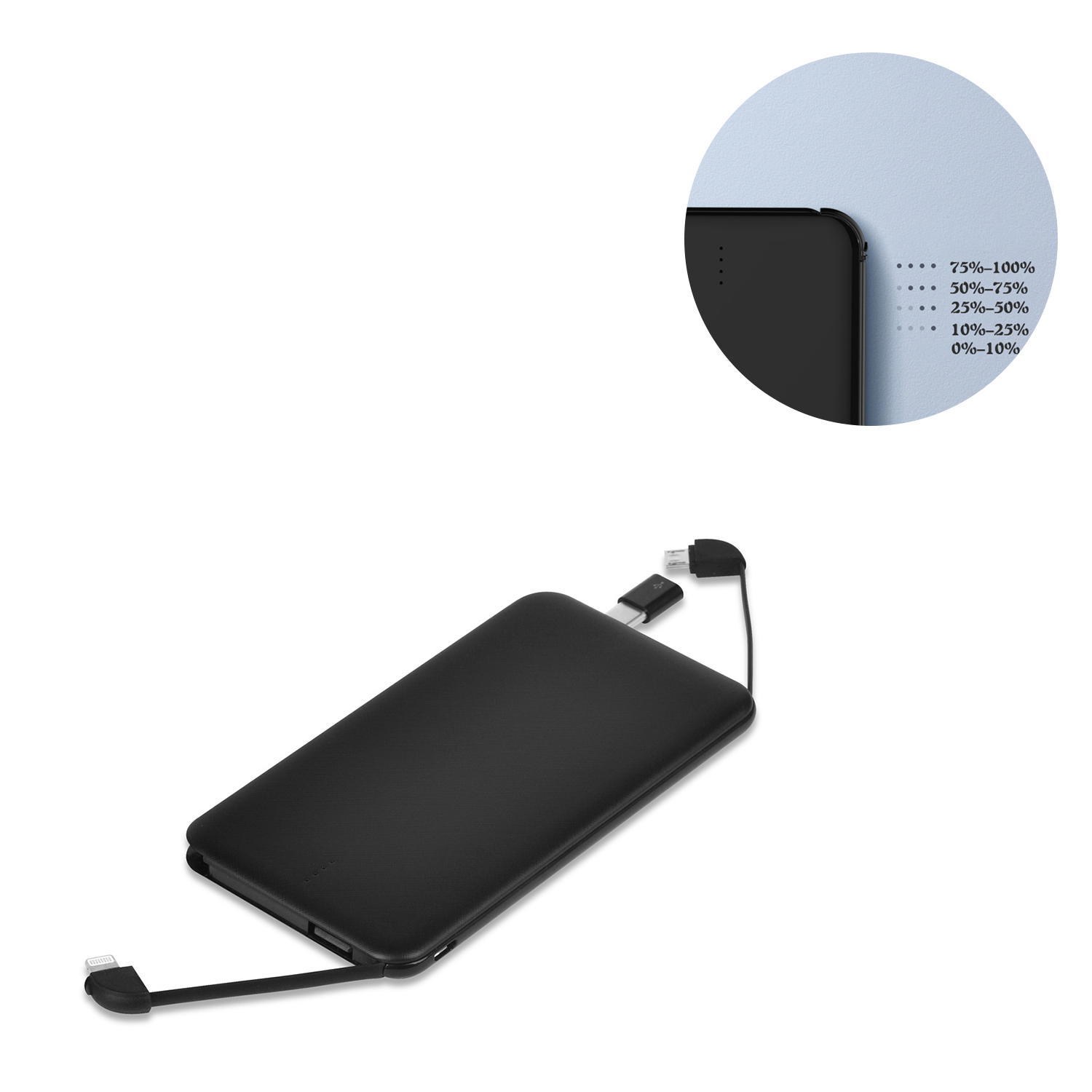 5000mAh Power Bank w/ Charging Cable 3