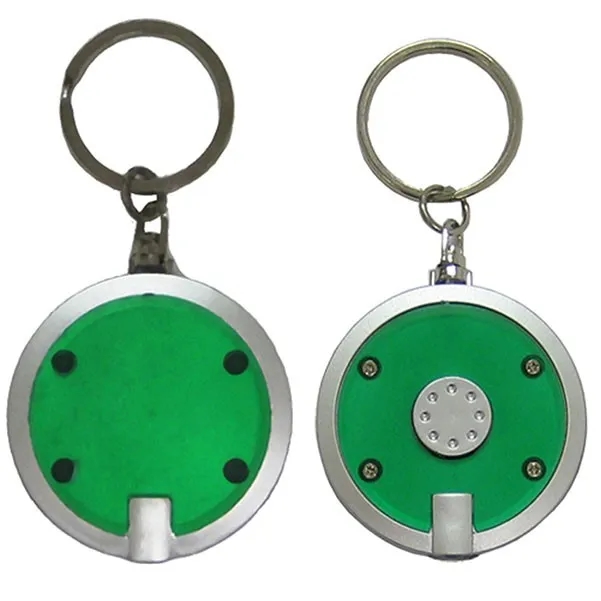 Round LED Light with Key Ring - Full Color Print 5