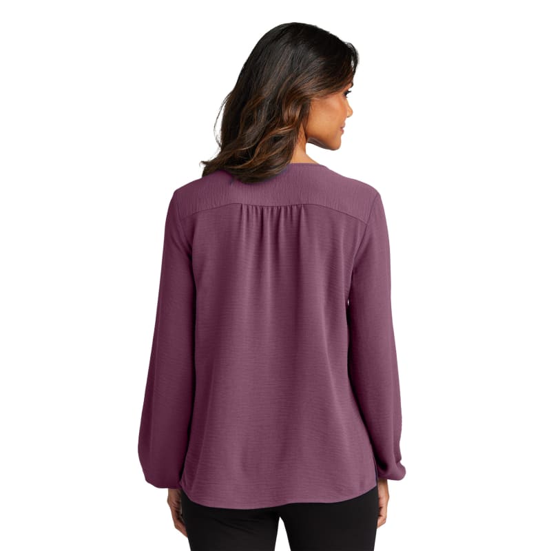 Port Authority Ladies Textured Crepe Blouse 9