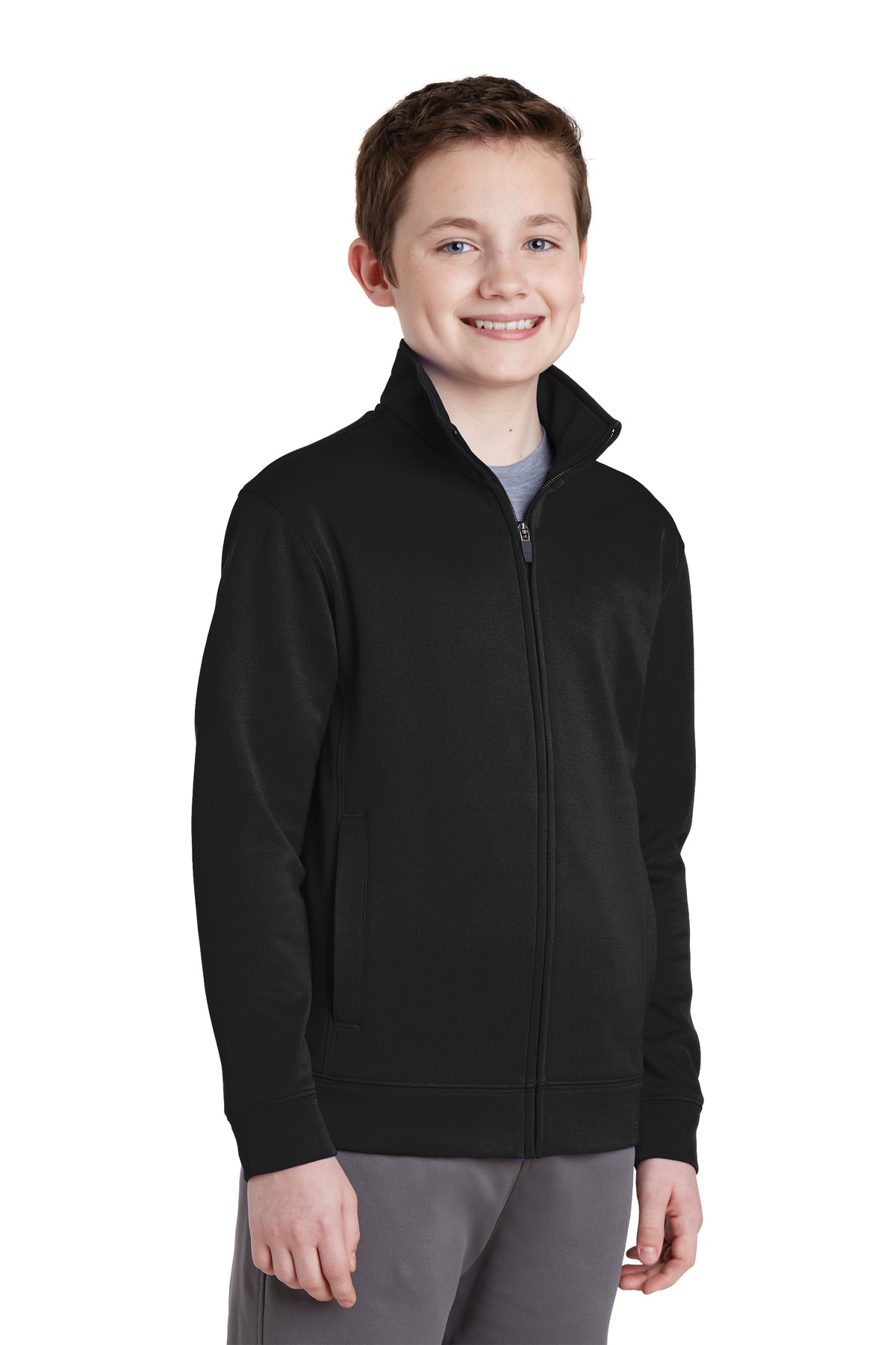 Sport-Tek® Youth Sport-Wick Fleece Full-Zip Jacket 30
