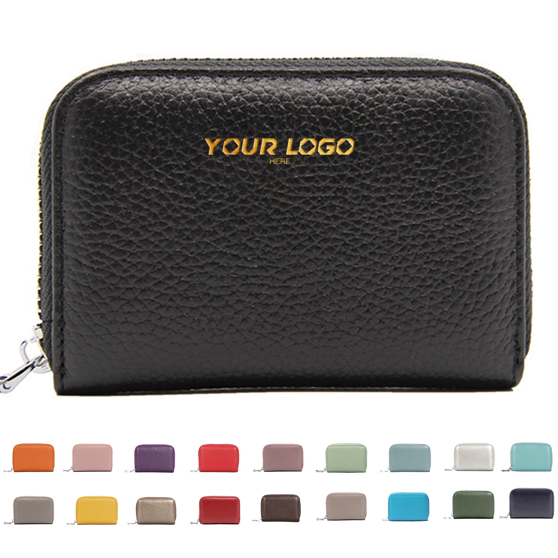 Rfid Blocking Zipper Wallet
