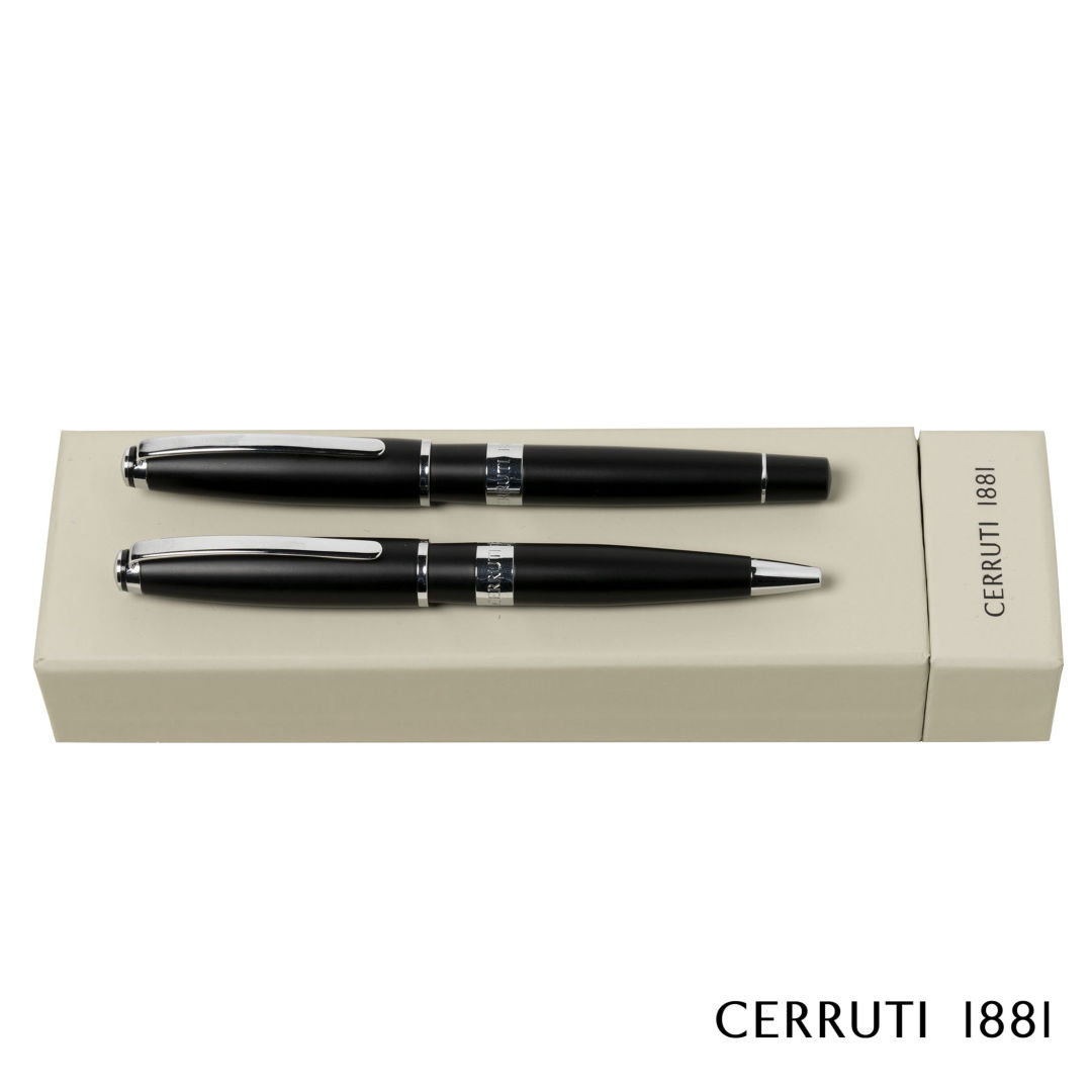 Cerruti 1881® Bicolore Ballpoint & Rollerball Pen Gift Set 1
