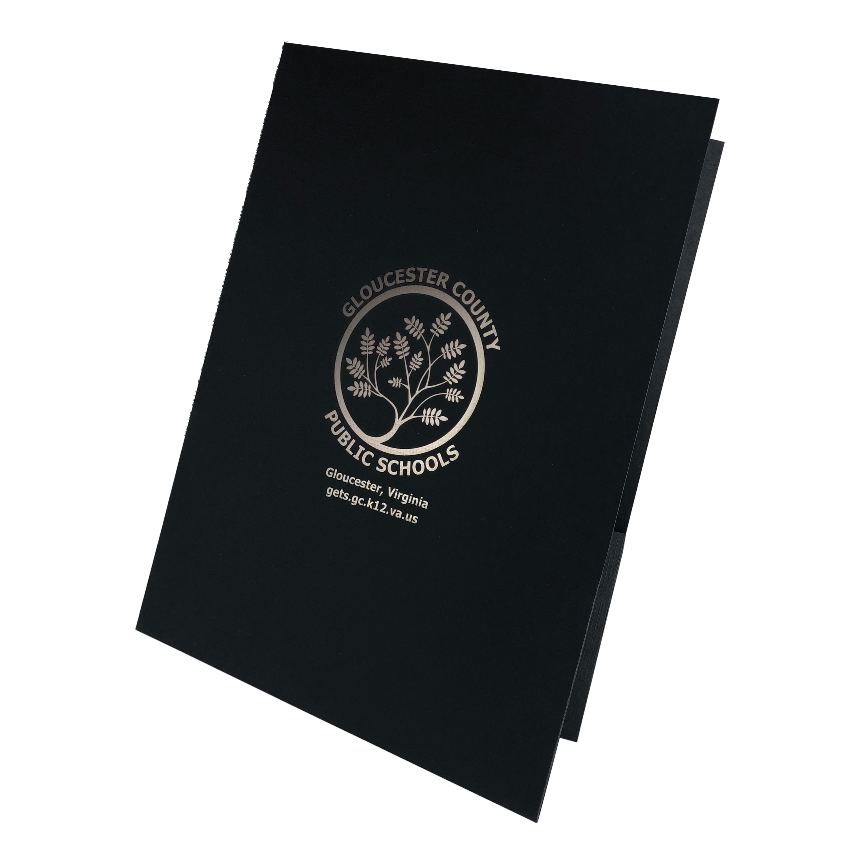 Quick Ship Foil Stamped Linen Pocket Folders 35