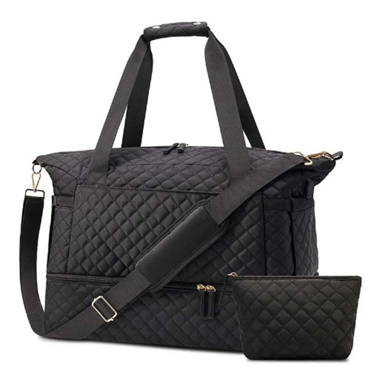 Large Duffle Gym Bag with Yoga Mat Buckle for Women 4