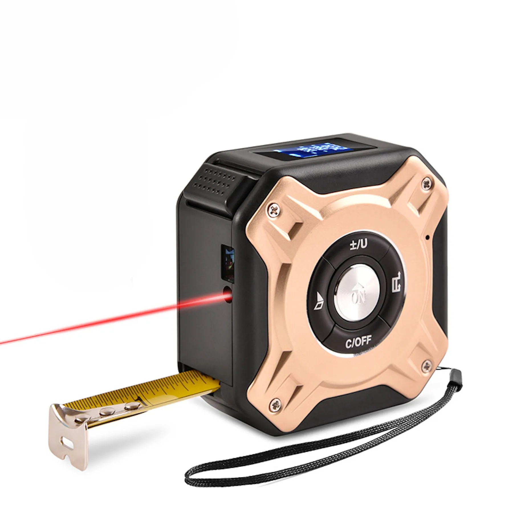 2 in 1 USB Rechargable Lasers Distance Tape Measure 4