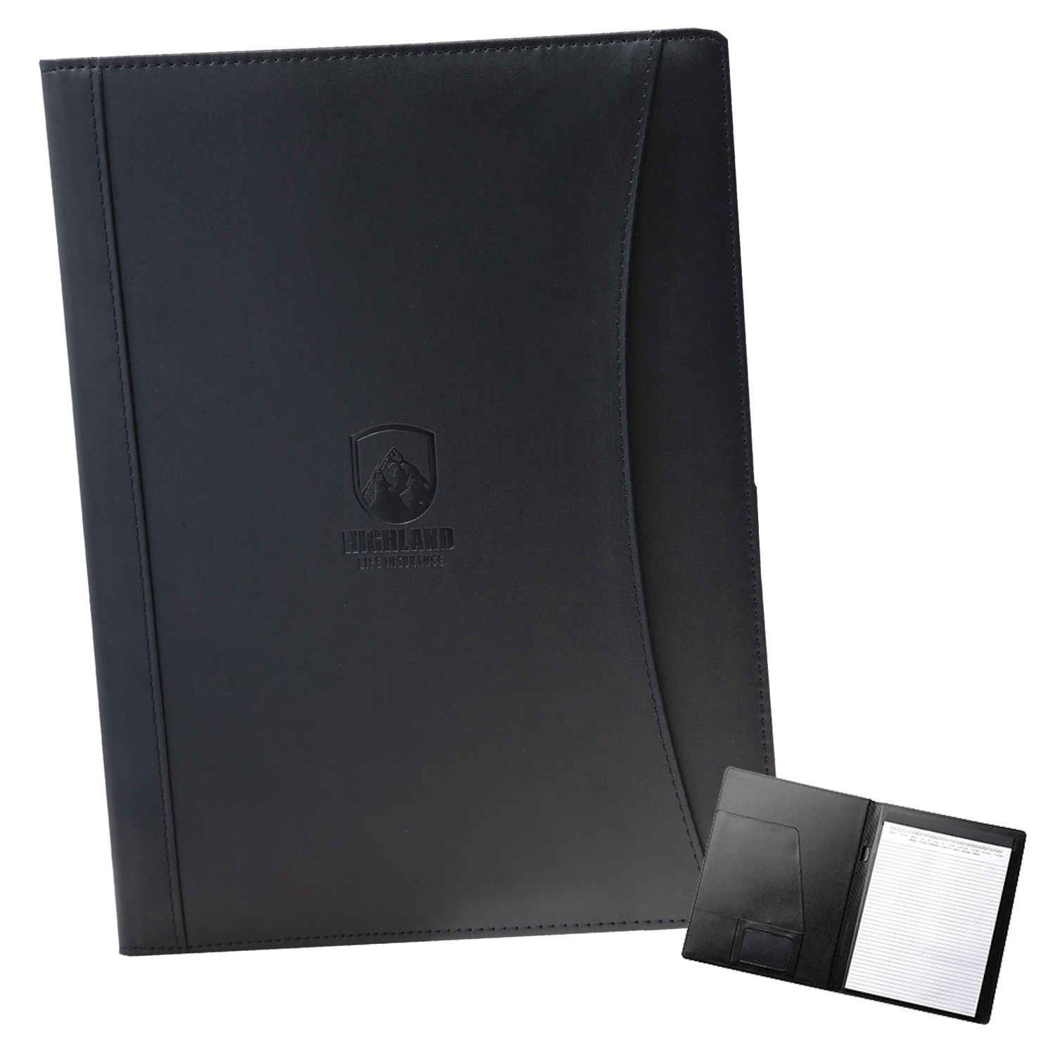 The Assistant Black Leather Portfolio 1