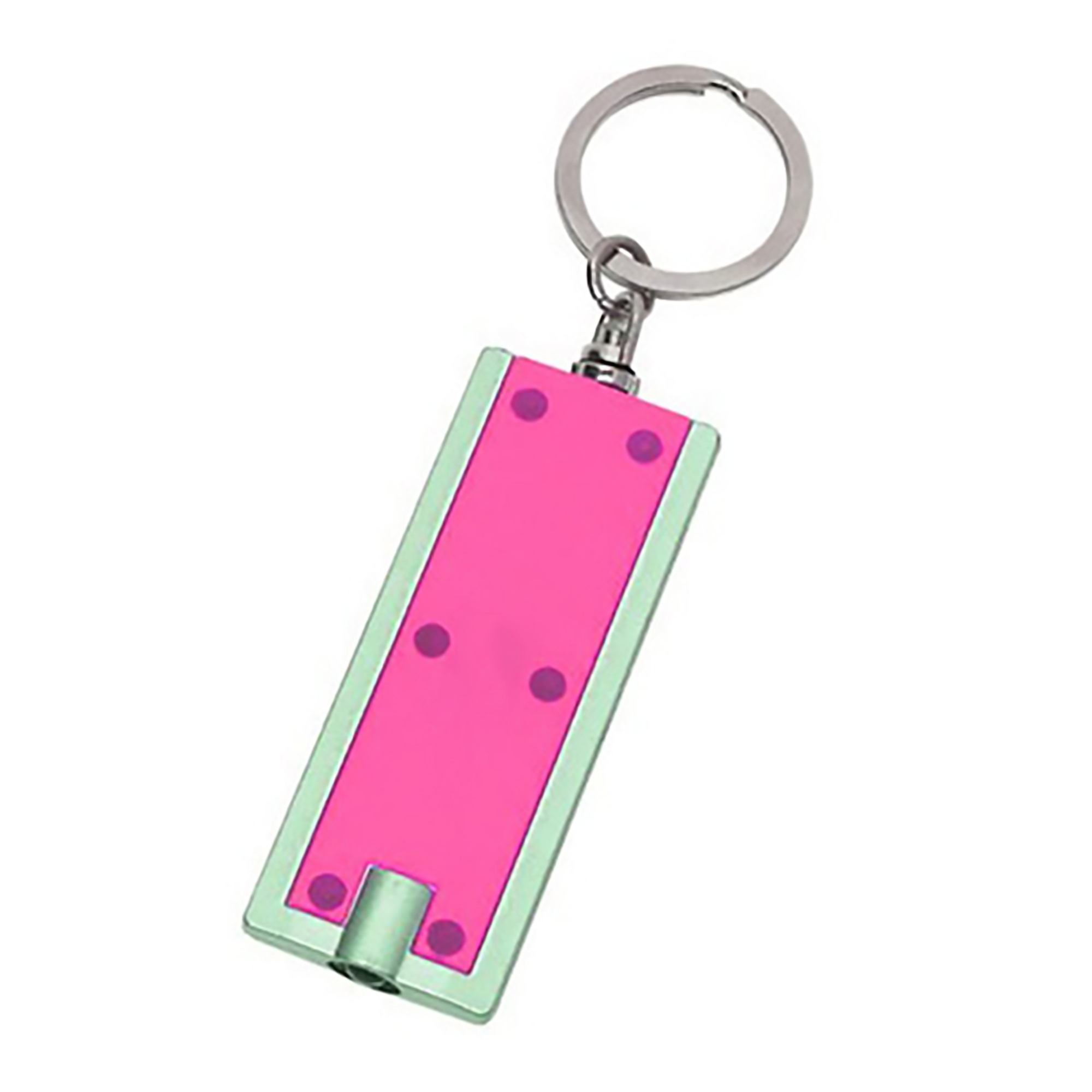 Rectangular Keychain w/LED Flashlight 2