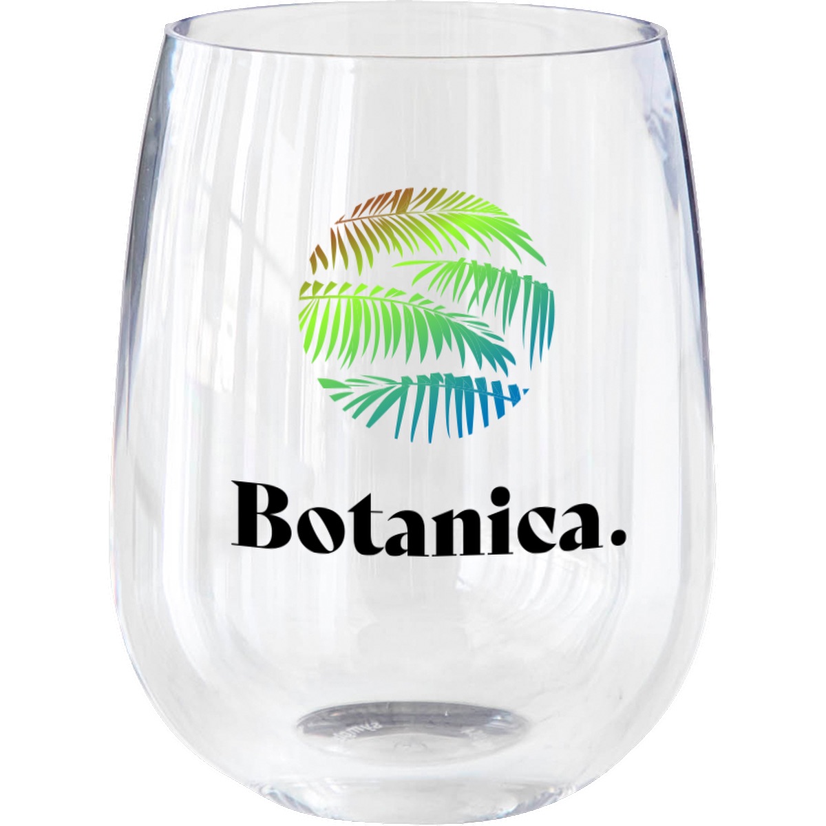 Symglass 12oz Clear Stemless Wine Glass 25