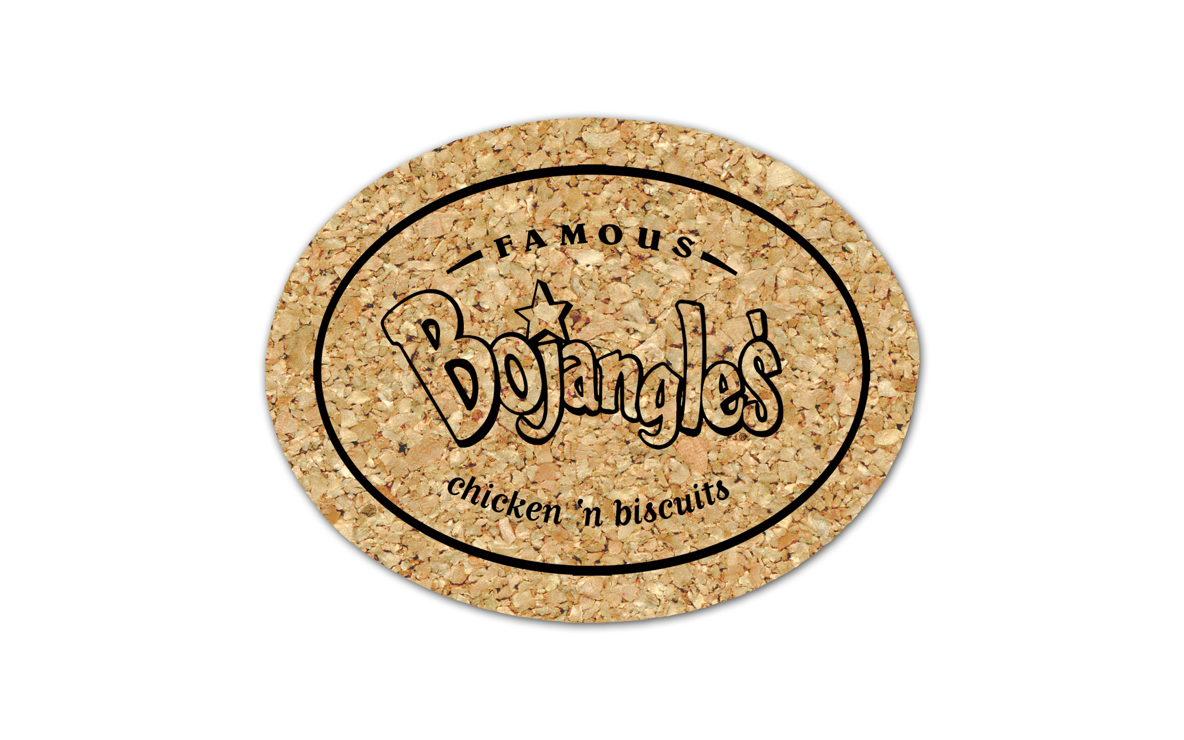 Oval Cork Coaster 4OV 3