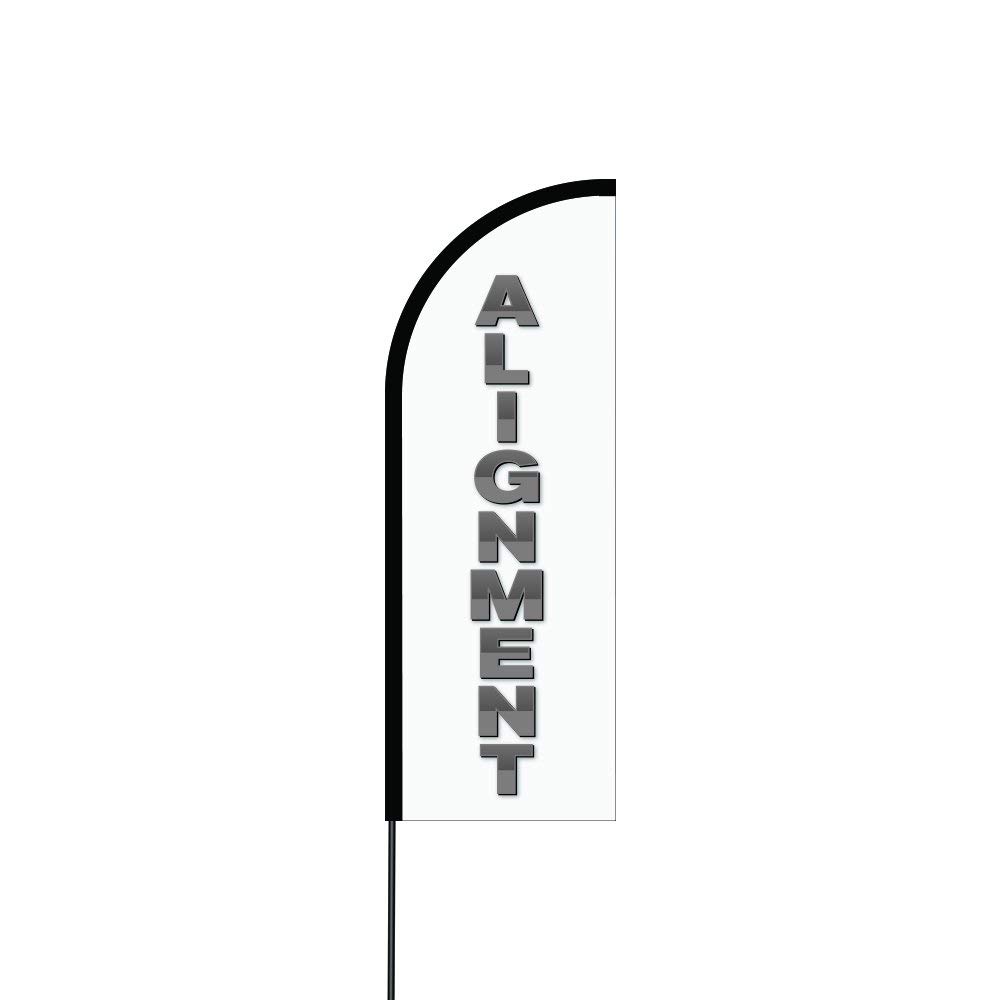 Alignment Flag Kit 14' Feet Feather Flag Sign Outdoor Banner 3