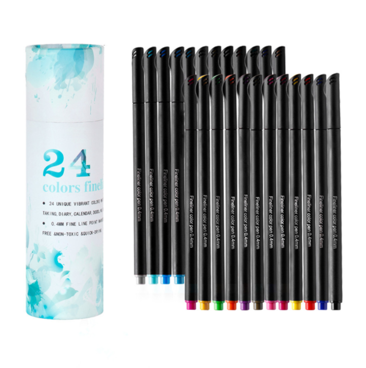 24 color fine line waterborne pencil, painting set 8