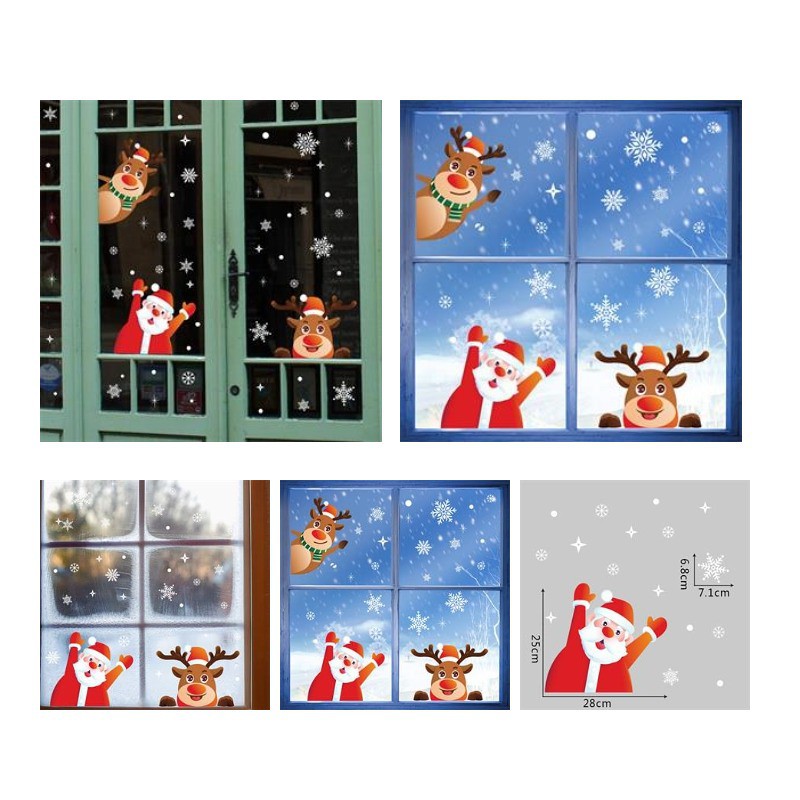 Christmas Removable Window Static Sticker Decoration