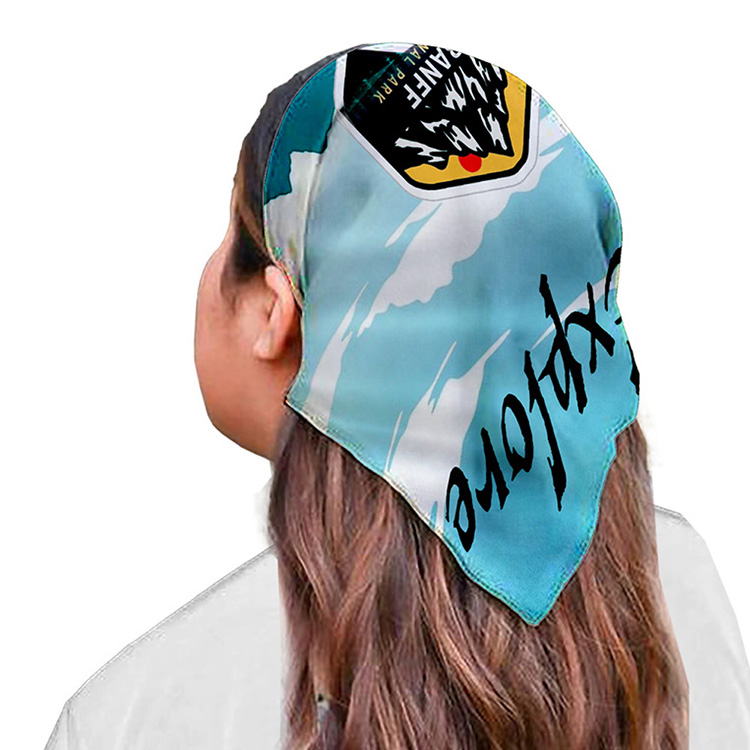 "THE AURORA BANDANA" Headband and Neck Wear Full Color Sublimation – Domestic Production – 22" x 22" 4