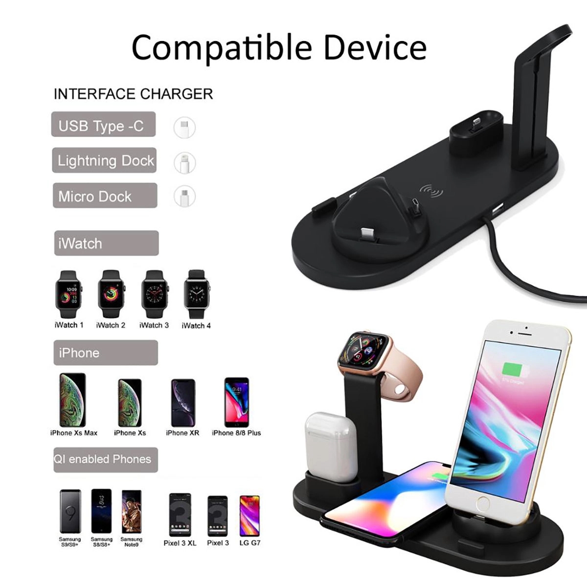 3 In 1 Wireless Charger 10W 5