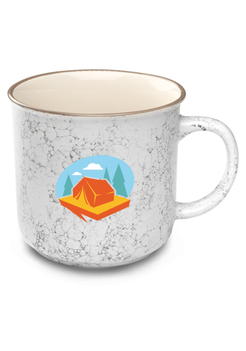 13 oz. Marble Campfire Coffee Mugs 9