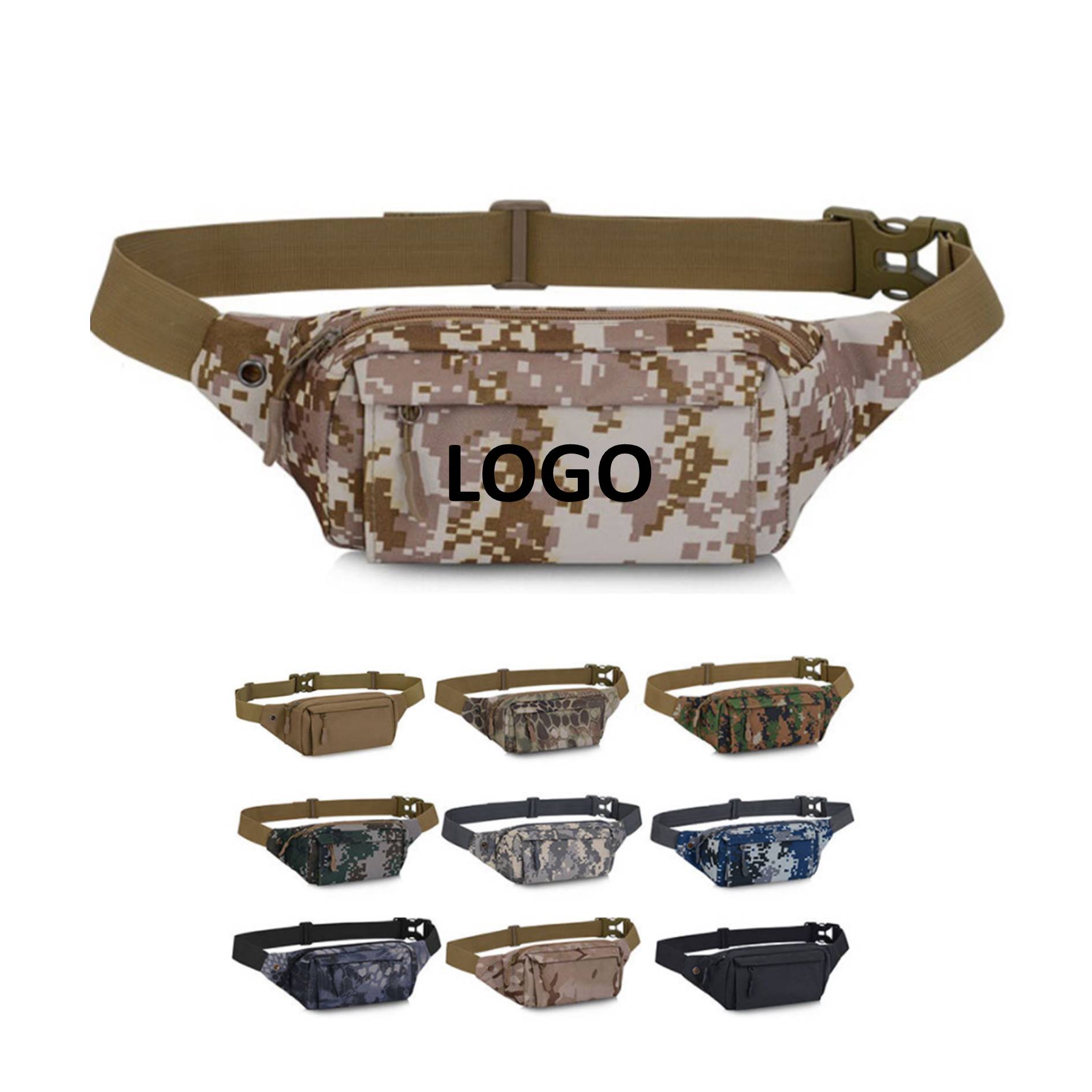 Tactical Camouflage Sports Waist Bag 2
