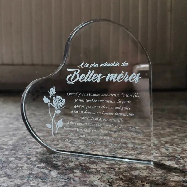Engraved Crystal Heart Keepsake 5