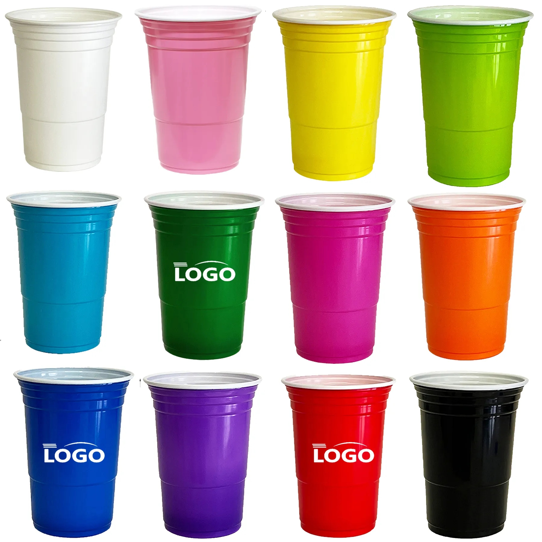 16 OZ  Reusable  Plastic Cup