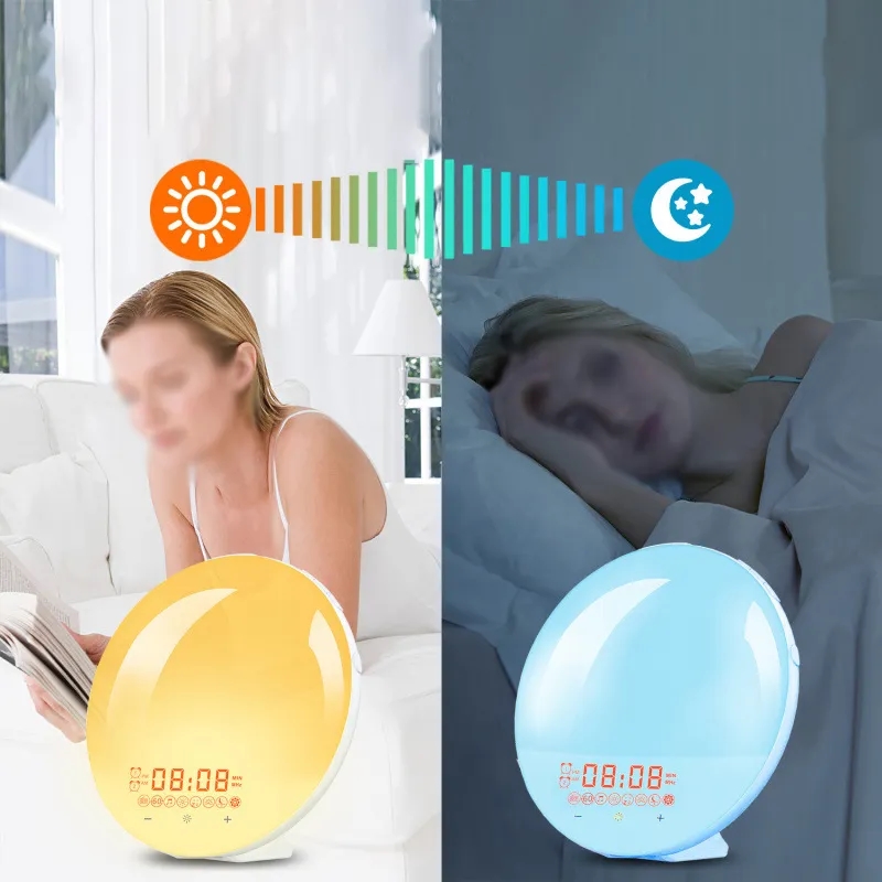 Wake up Light Sunrise Alarm Clock Sleep Aid 2