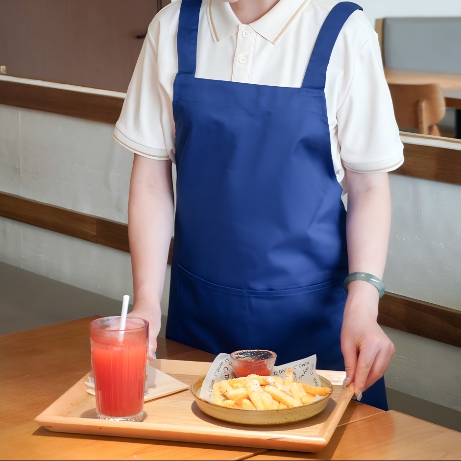 The apron is custom-made to be waterproof and oil-proof 1