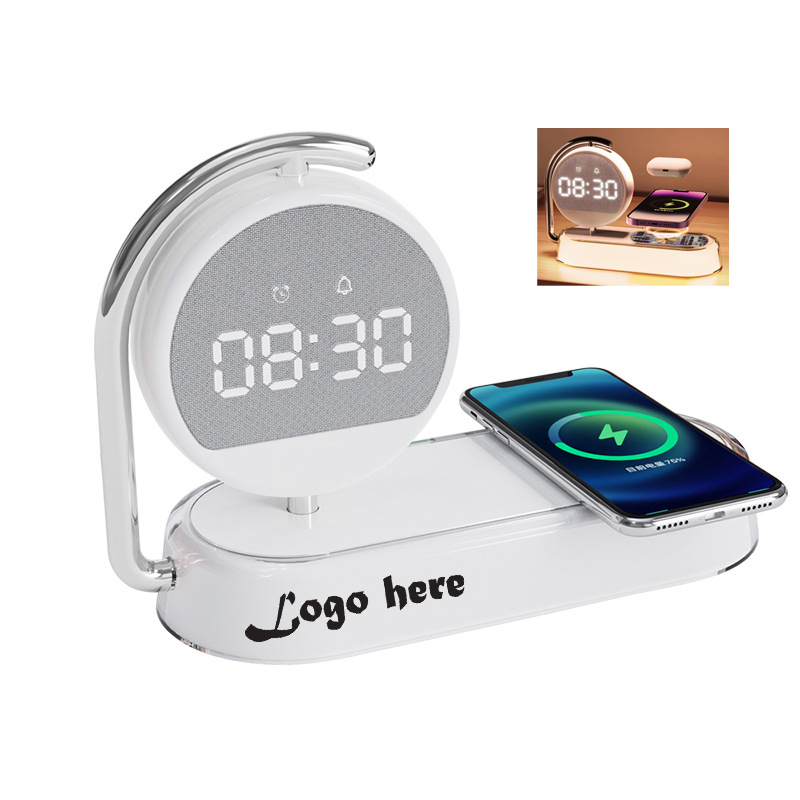 LED Alarm Clock with Wireless Charging and Night Light 1