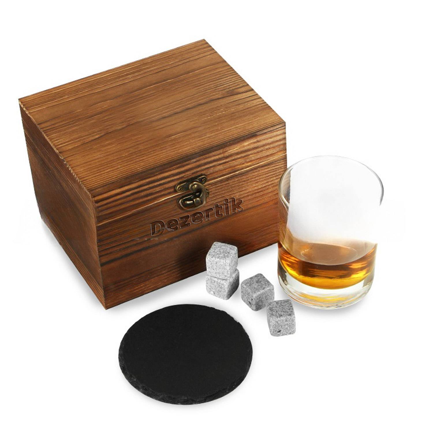 Whiskey Stones Glass Gift Box Set