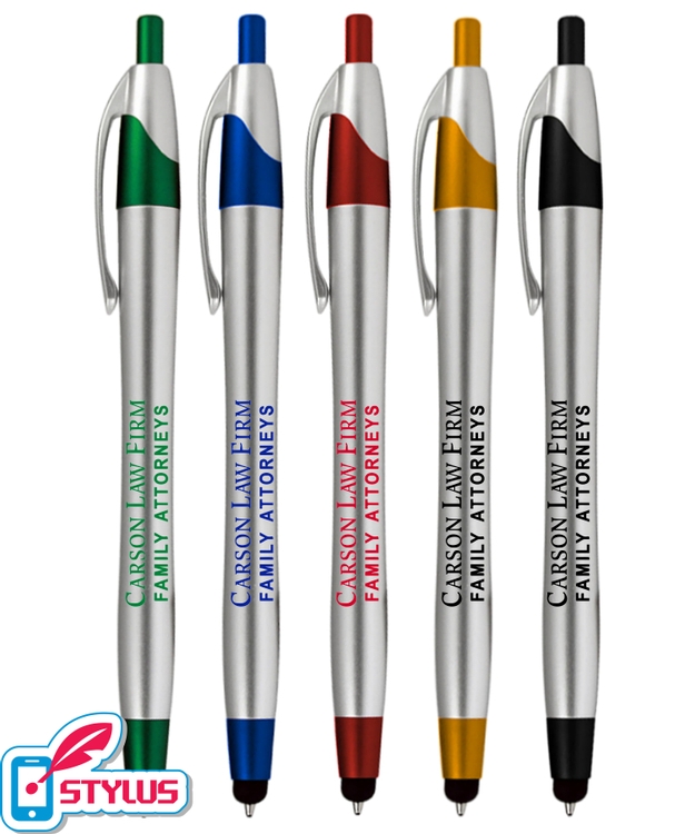 "Elegant" Silver Stylus Click Pen 1