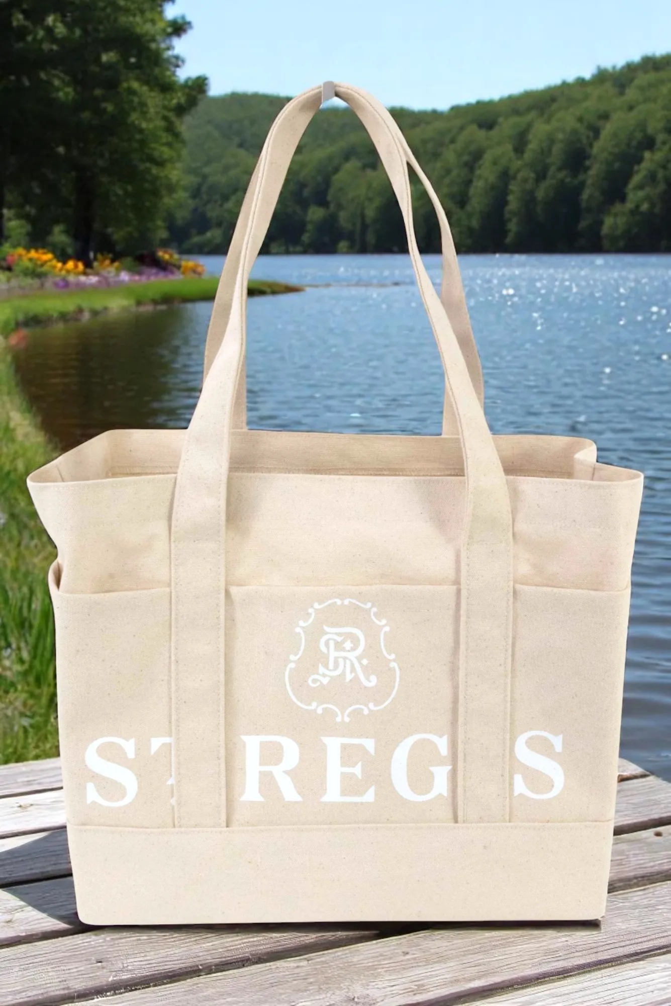 Canvas Utility Tote - Overseas, custom tote bag with logo imprint 4
