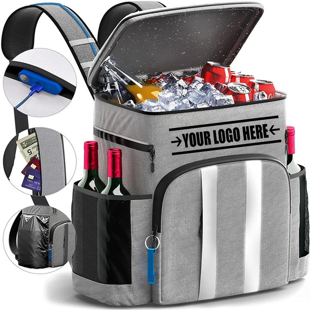 40L Leakproof Insulated Cooler Backpack 2