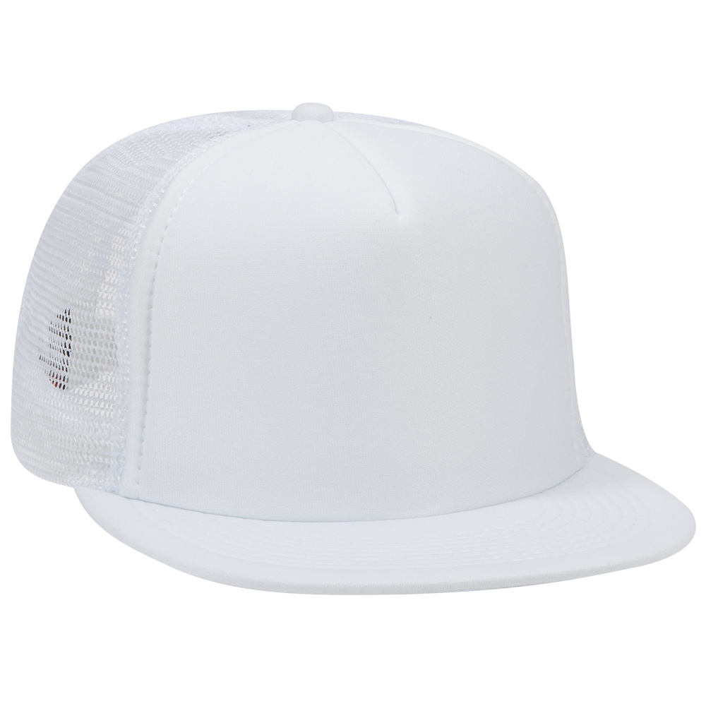OTTO CAP® OTTO SNAP 5 Panel High Crown Mesh Back Trucker Snapback Hat 11