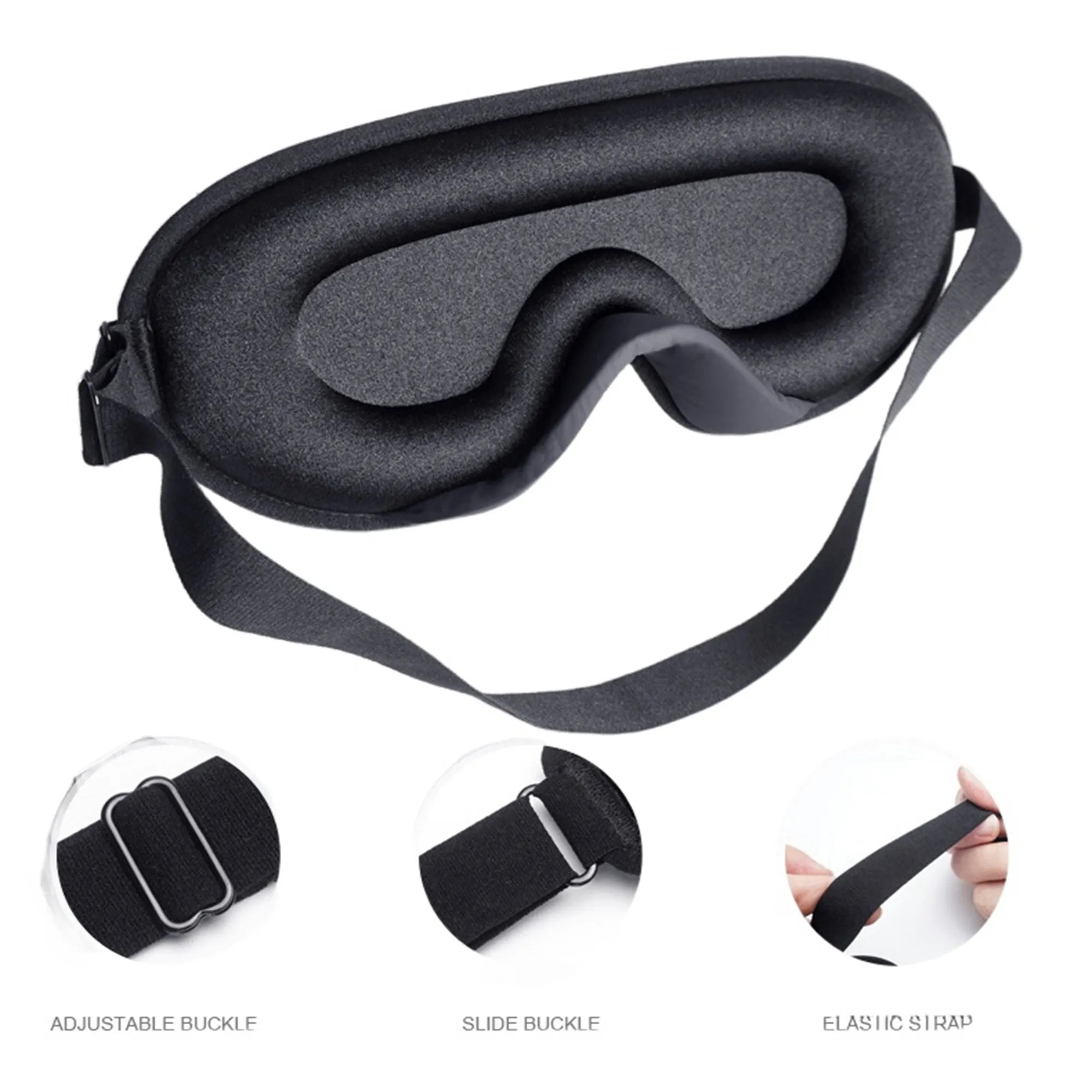 Lightweight 3D Contoured Cup Sleep Eye Mask 5