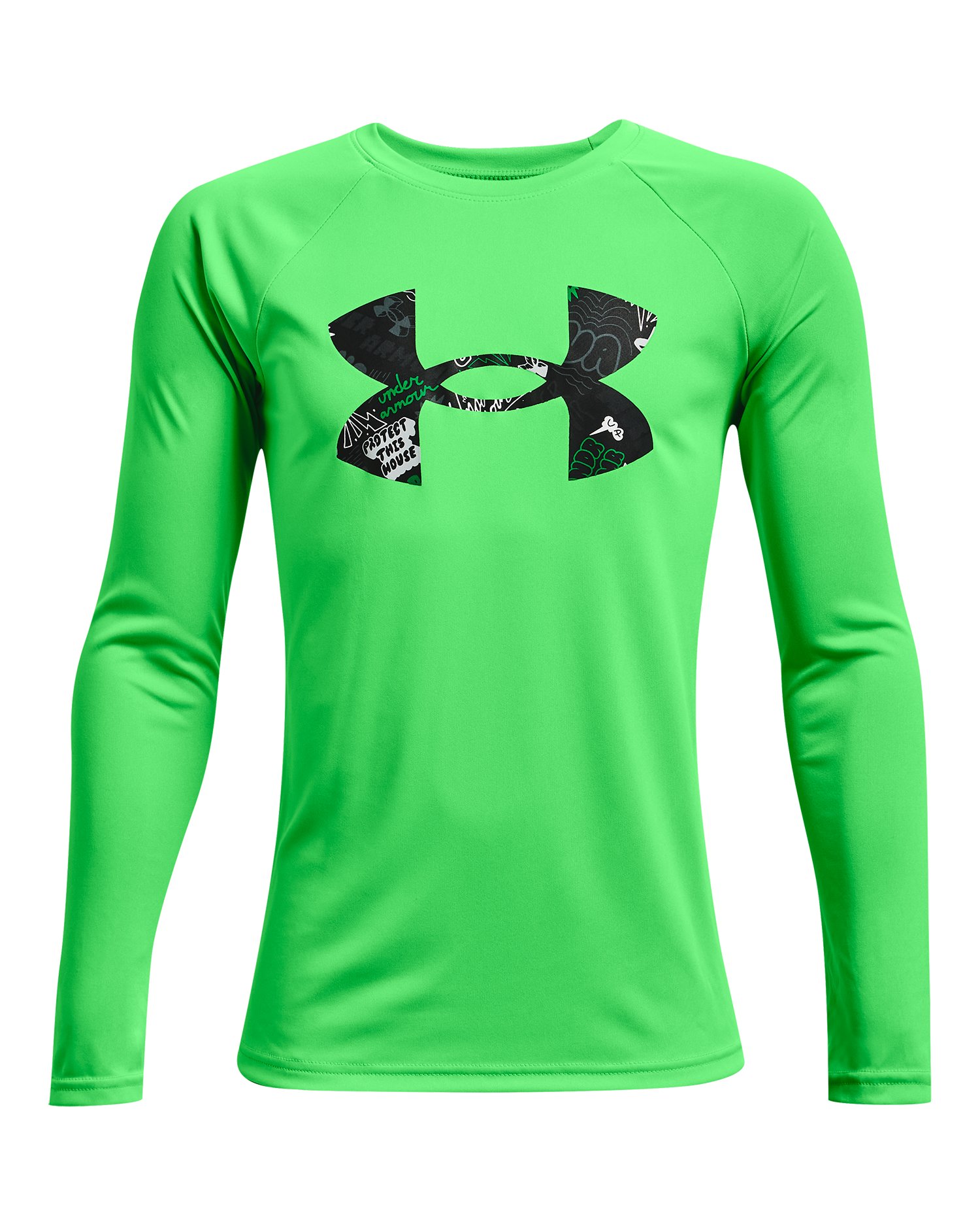 Boys' UA Tech Logo Fill Long Sleeve 3