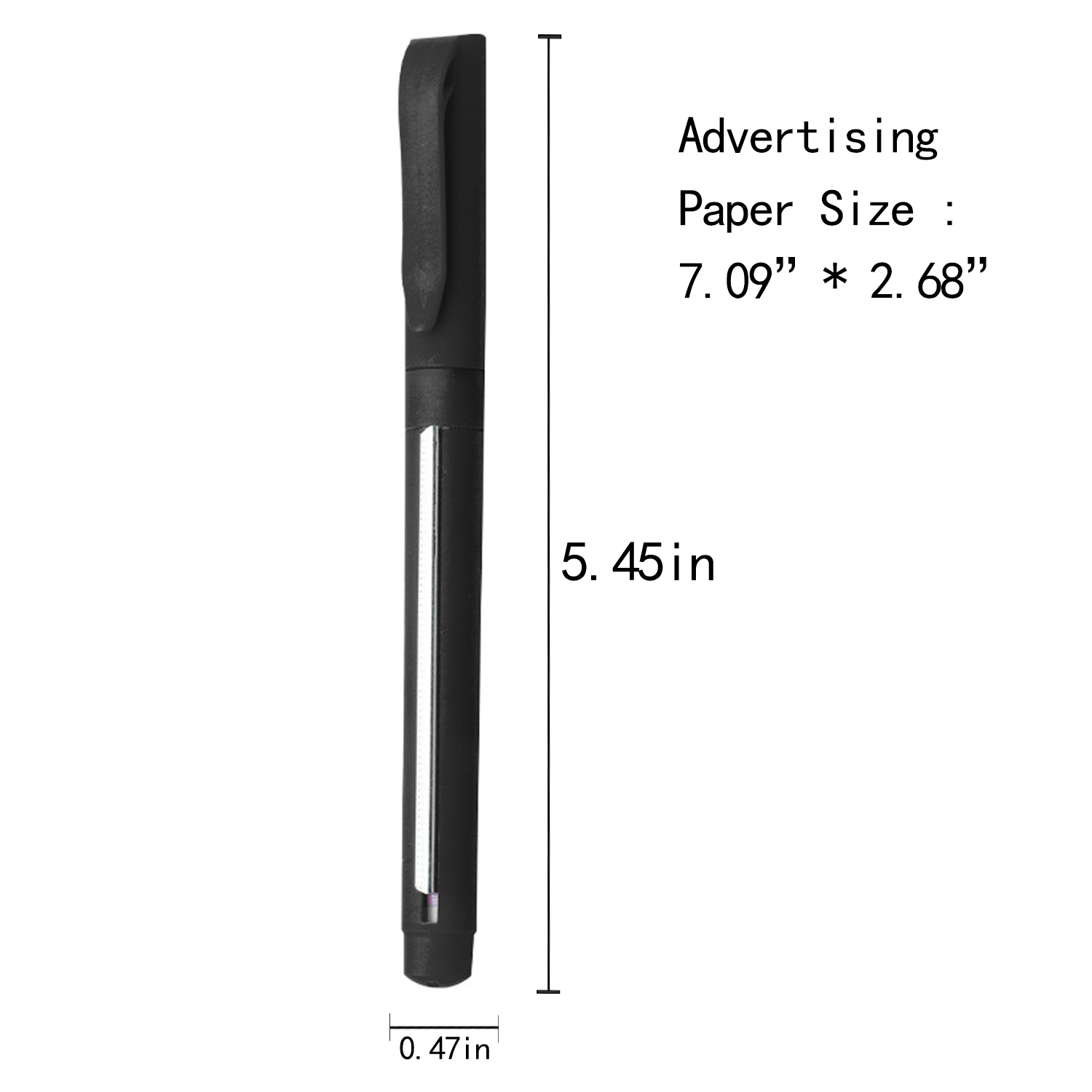 Plastic Cap Action Banner Ballpoint Pen 3