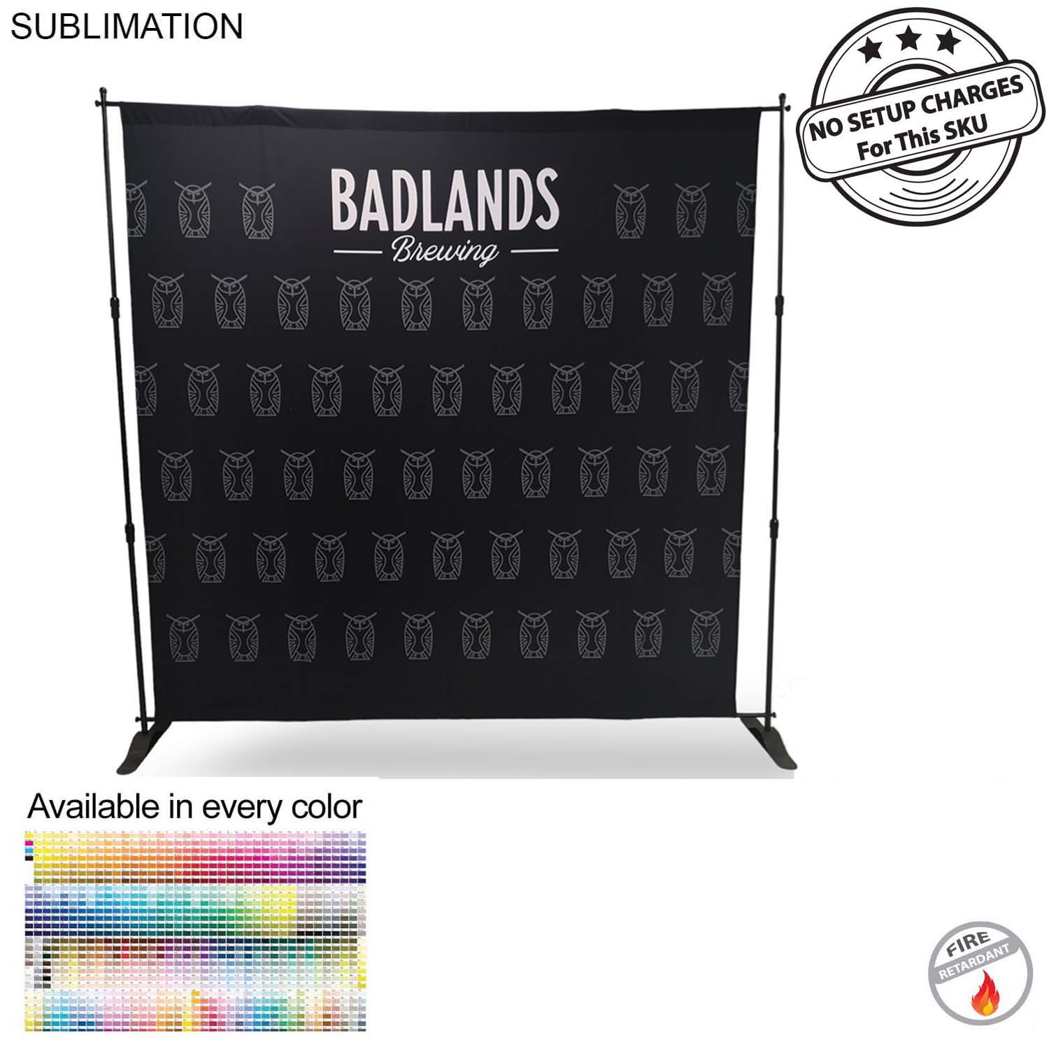 8' Exhibitor Expanding Display Kit, Media Wall, Backdrop, with Full Color Graphics, NO SETUP CHARGE 10
