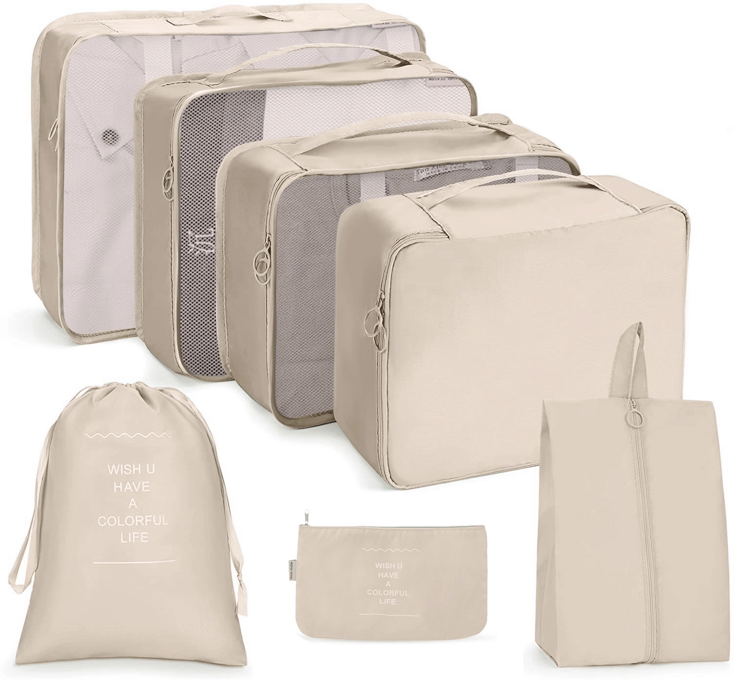 Lightweight Travel Packing Cubes 7 Set For Suitcases 4