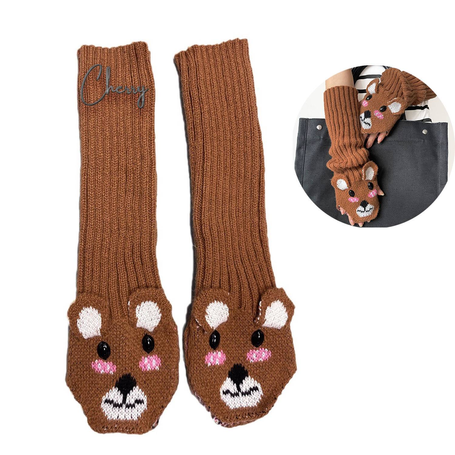 Customized knitted sleeves 1