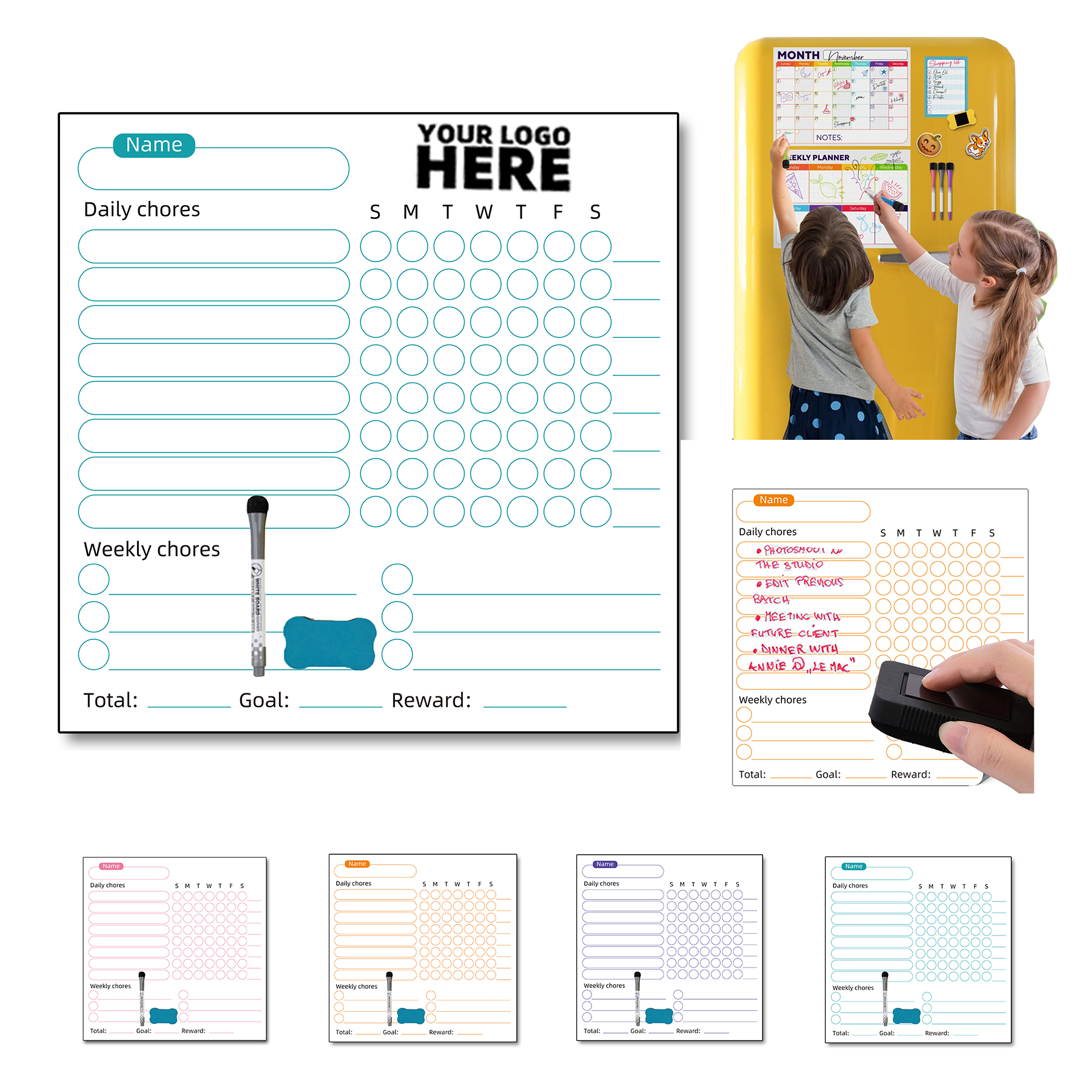 Magnetic Monthly Calendar 2