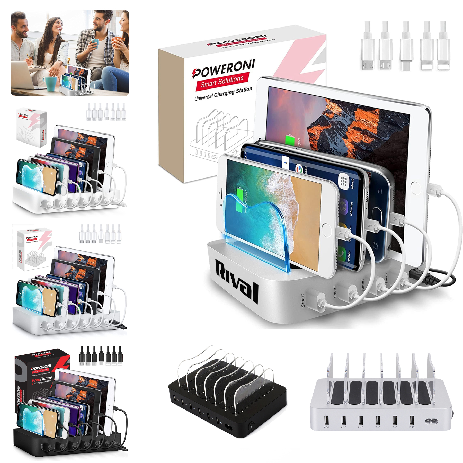 USB Charging Dock 6 Ports 2