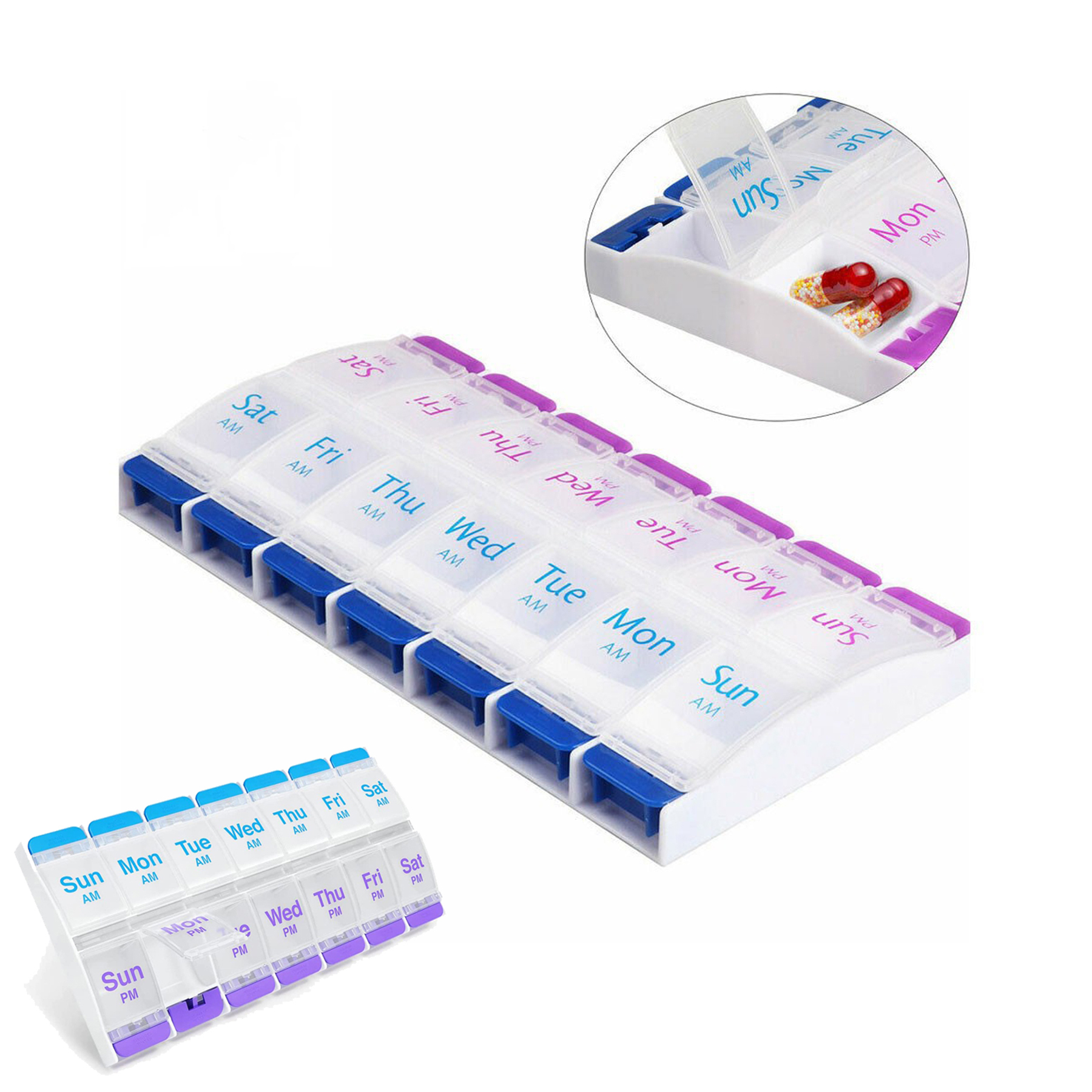 7-Day Push Button Pill Organizer 2