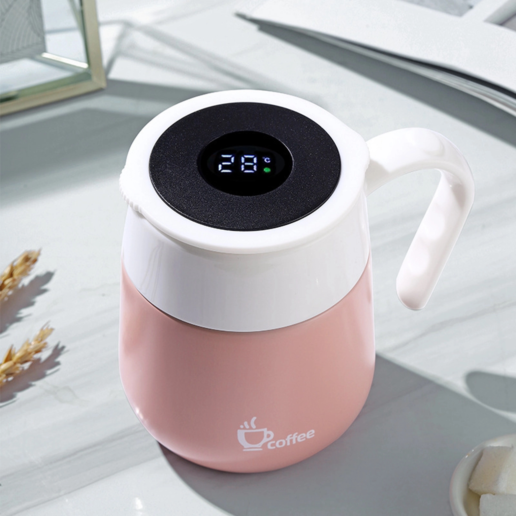 16 Oz. Intelligent Display Temperature Vacuum Coffee Cup 4