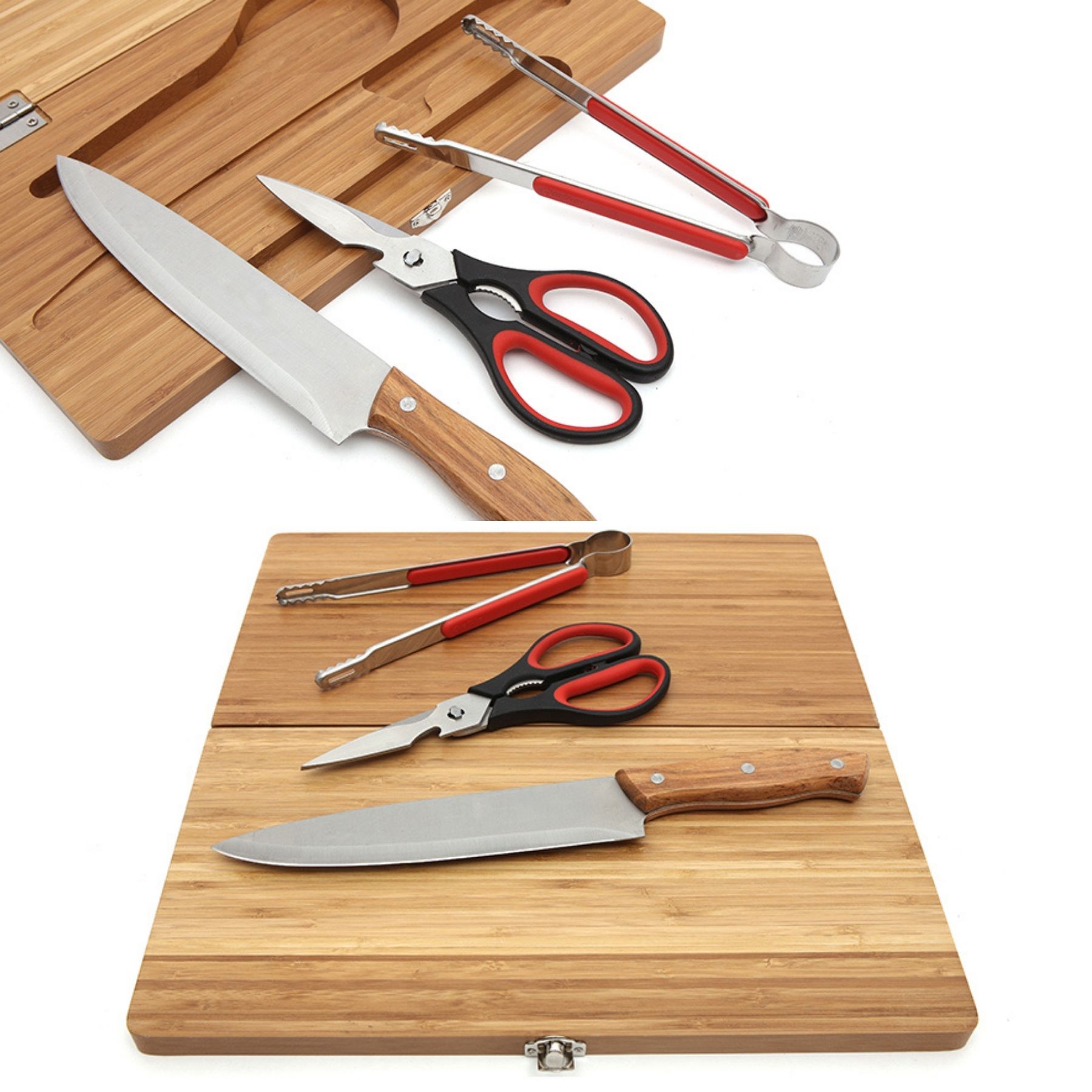 Folding Bamboo Chopping Board Kitchenware Kit 4