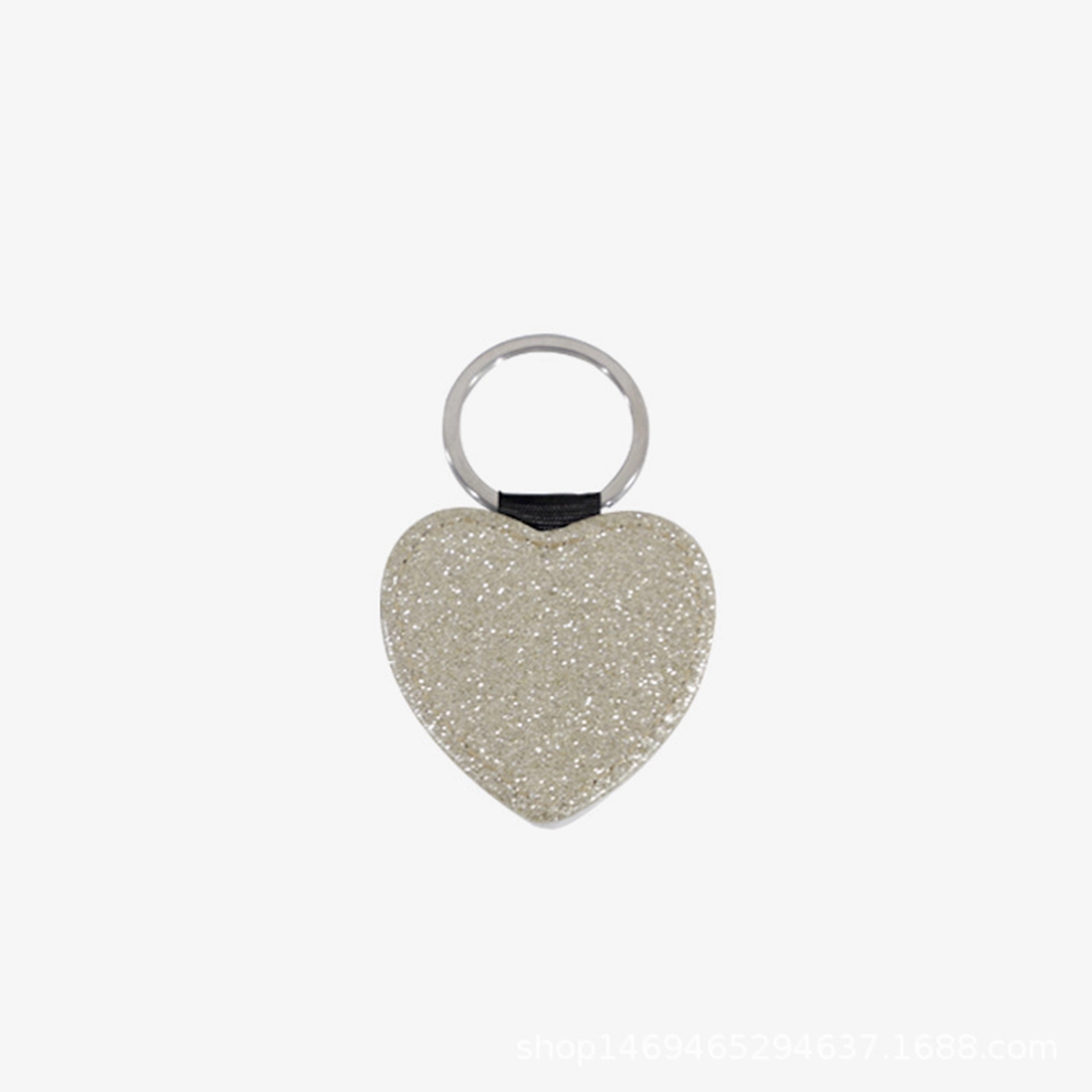Bling Heart Shaped PU Key Chain 6
