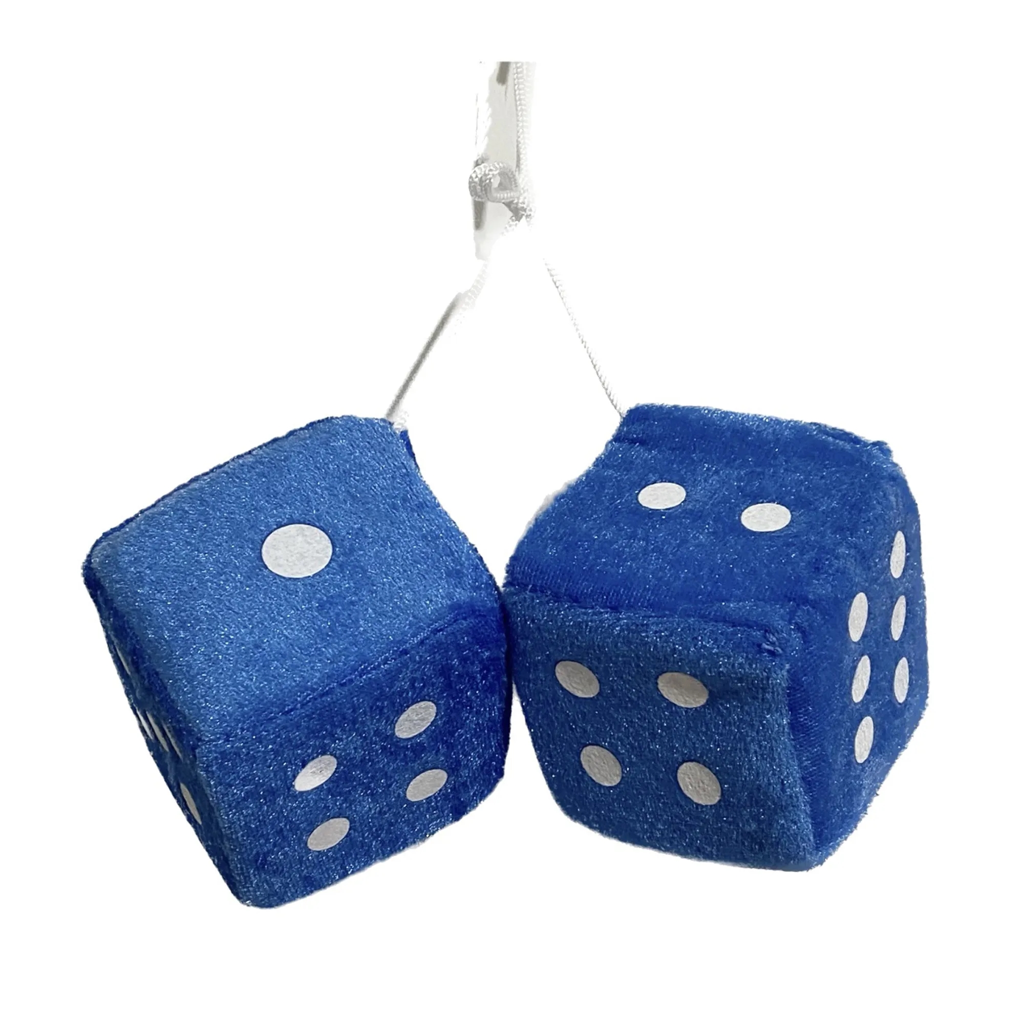 Pair of Plush Dice Car Pendant 5