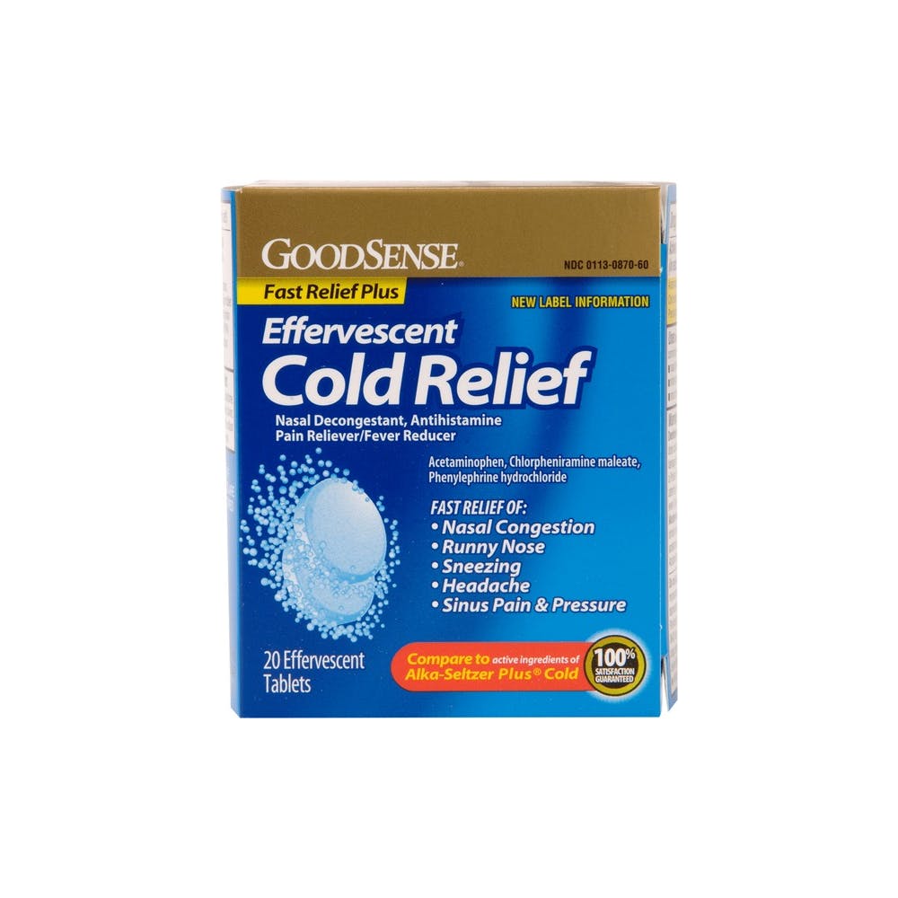 Cold Relief Tablets - 20 Pack Effervescent Tabs 2