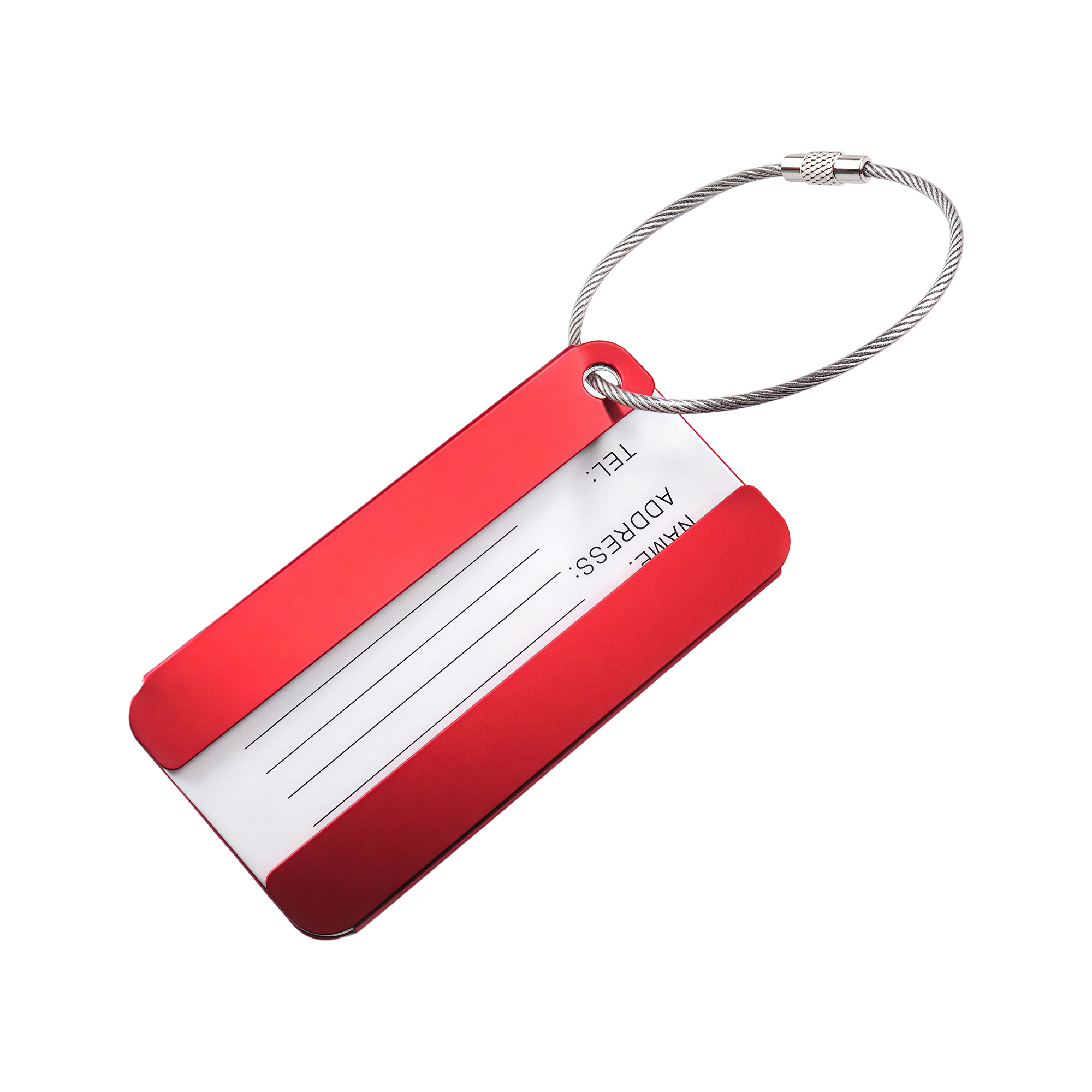 Aluminum Luggage Tag Business Gift Symmetrical Anti-Loss ID Card Holder Travel Tag for Suitcase 7
