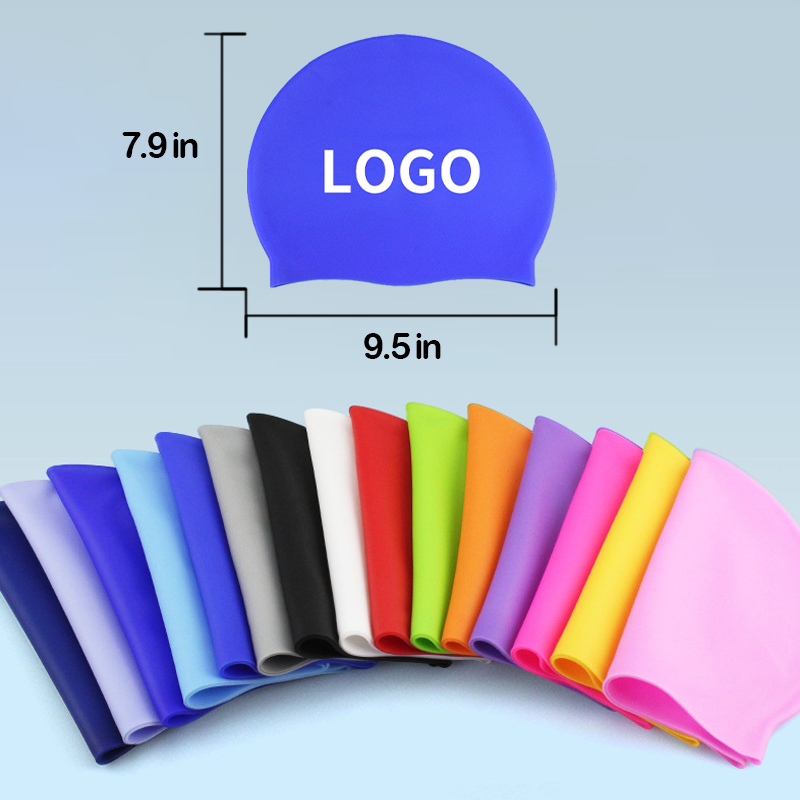 Silicone High Stretch Personalized Swimming Cap 2
