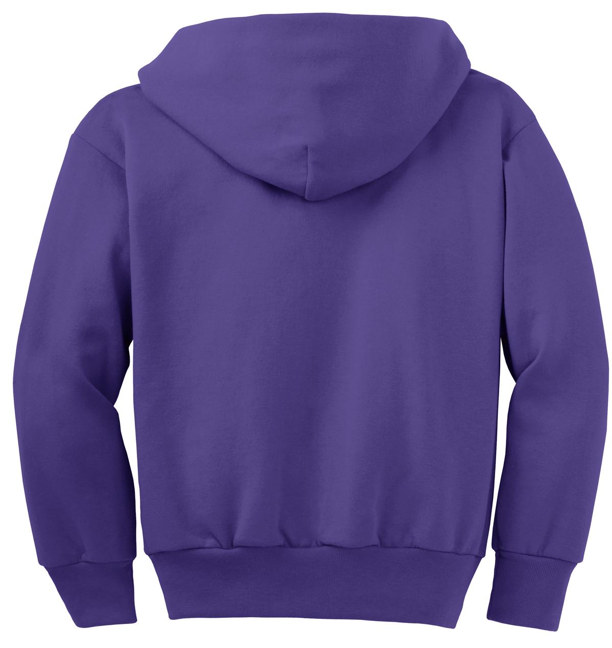 Port & Company® Youth Core Fleece Full-Zip Hooded Sweatshirt 6