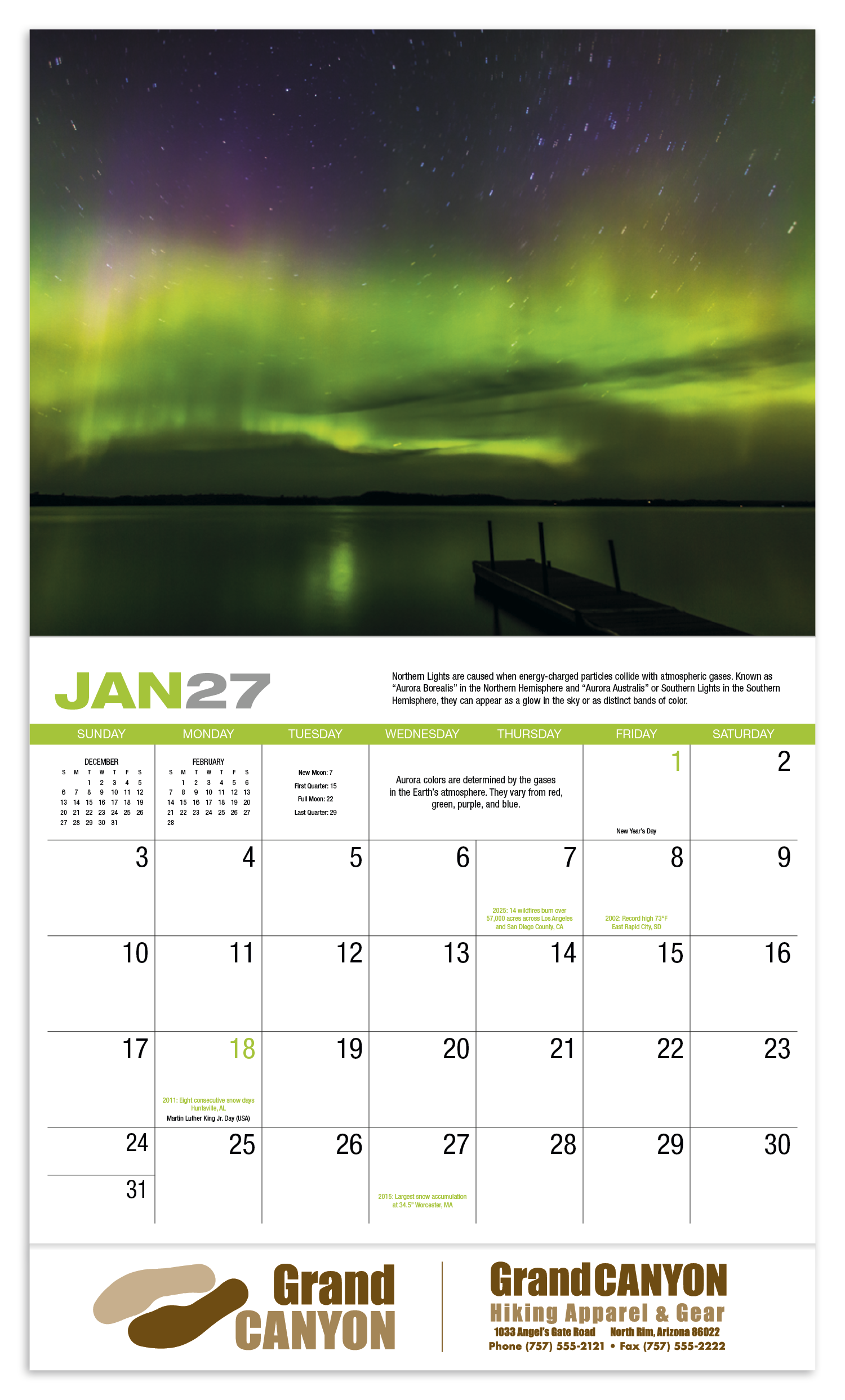 HotLine® Products Weather Almanac Appointment Calendar - Stapled 64